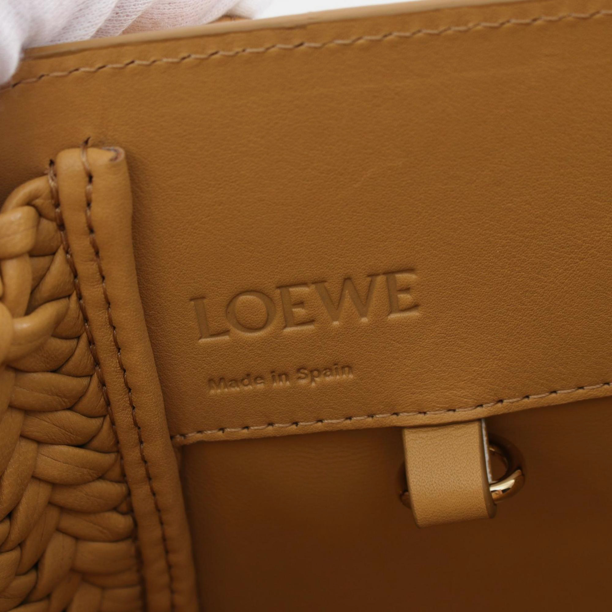 Loewe Brown Leather Hammock Compact Handbag