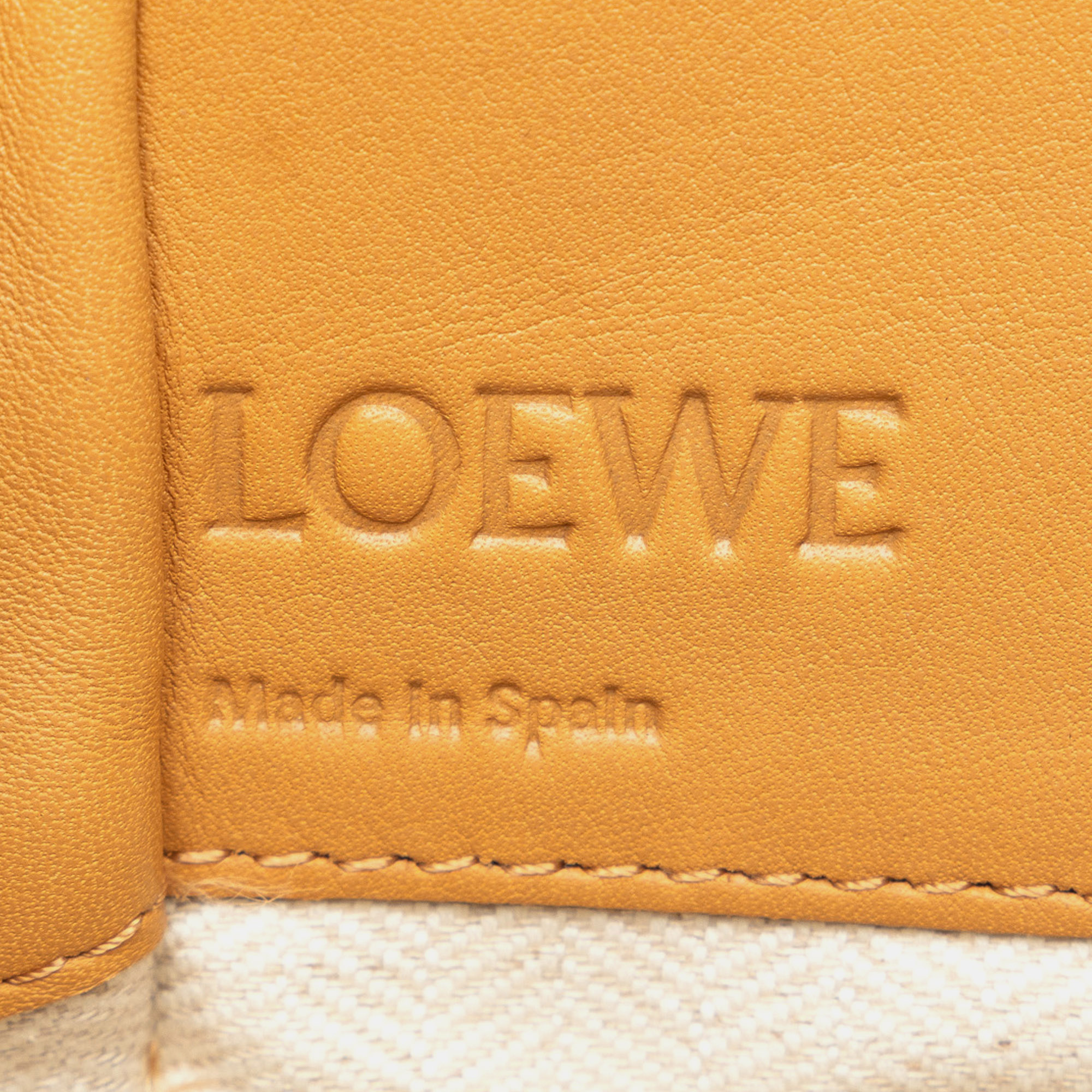 Loewe Brown Leather Loewe Mini Hammock Bag