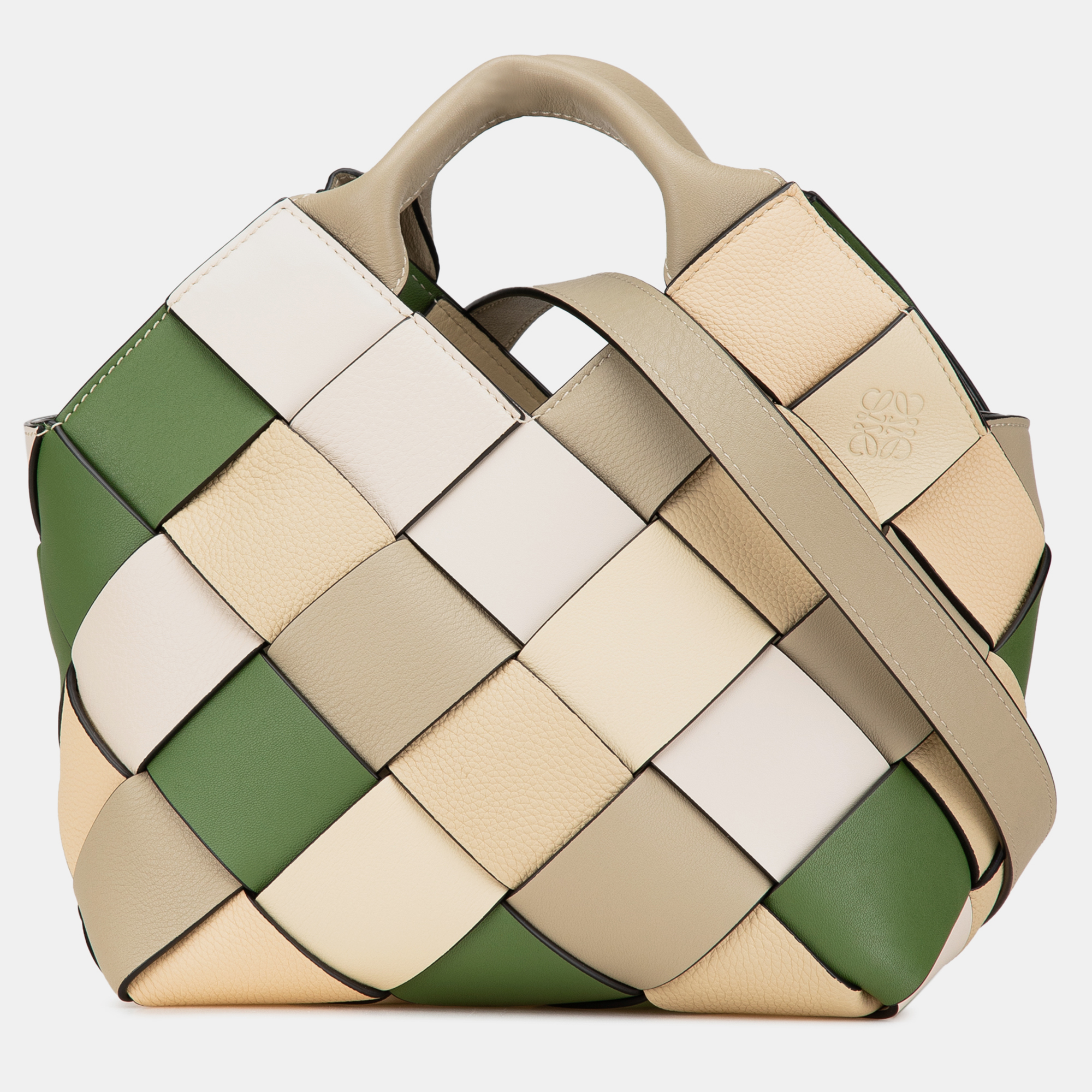 Loewe Beige Brown Small Woven Leather The Surplus Collection Basket Bag
Loewe Beige Brown Small Woven Leather The Surplus Collection Basket Bag