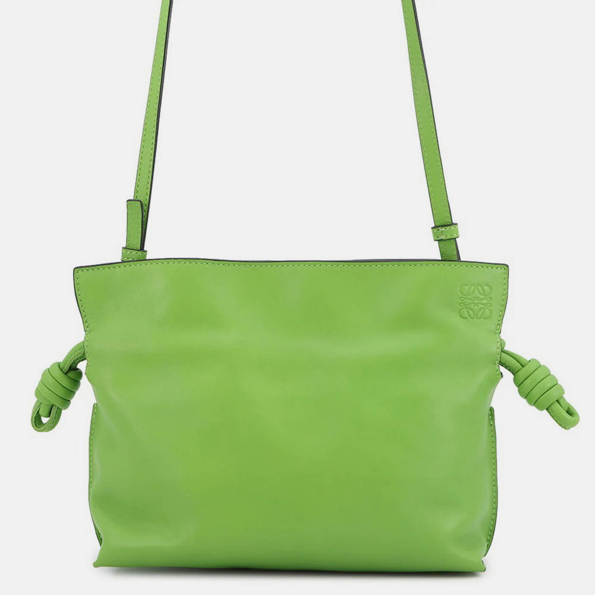 Loewe Flamenco Knot Shoulder Bag Green Calf Leather Size Mini
Loewe Flamenco Knot Shoulder Bag Green Calf Leather Size Mini