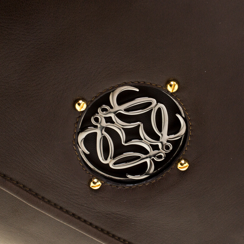 Loewe Brown Leather Shoulder Bag