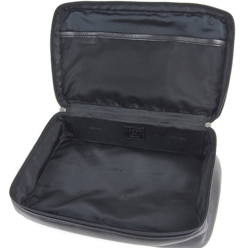 

Loewe Black Leather Clutch Bag
