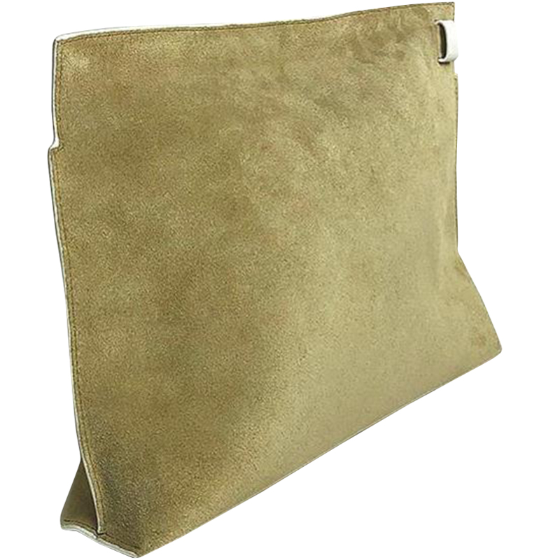 

Loewe Beige Suede Leather Clutch Bag