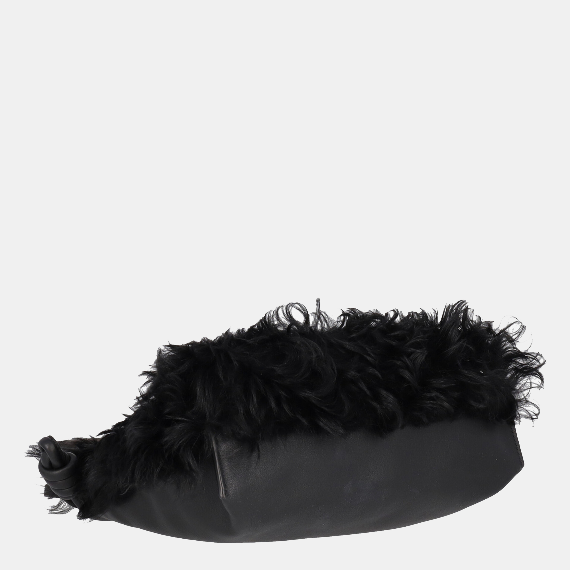Loewe Flamenco -  Women's Leather Shoulder Bag - Black - One Size