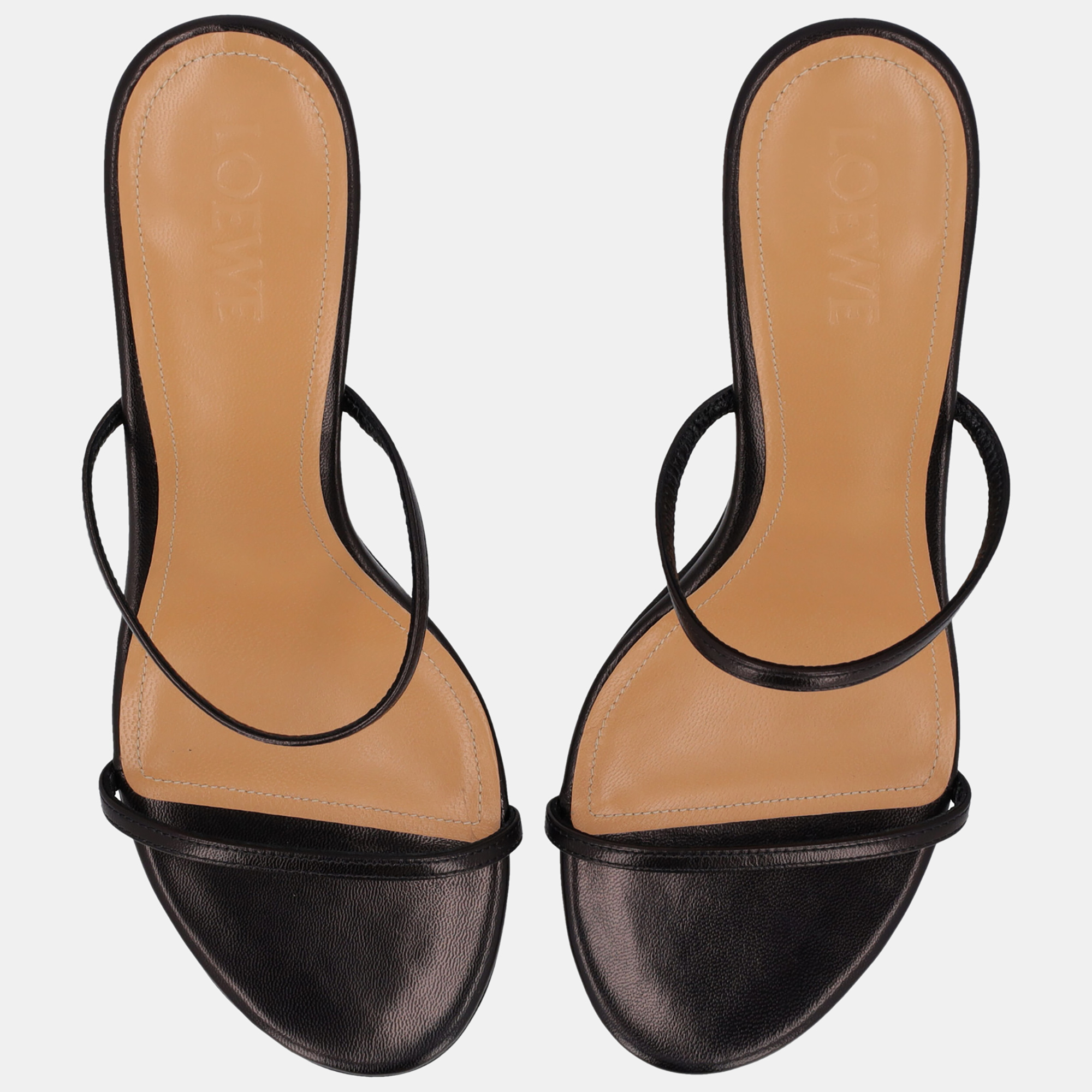 Loewe  Women's Leather Sandals - Black - EU 40