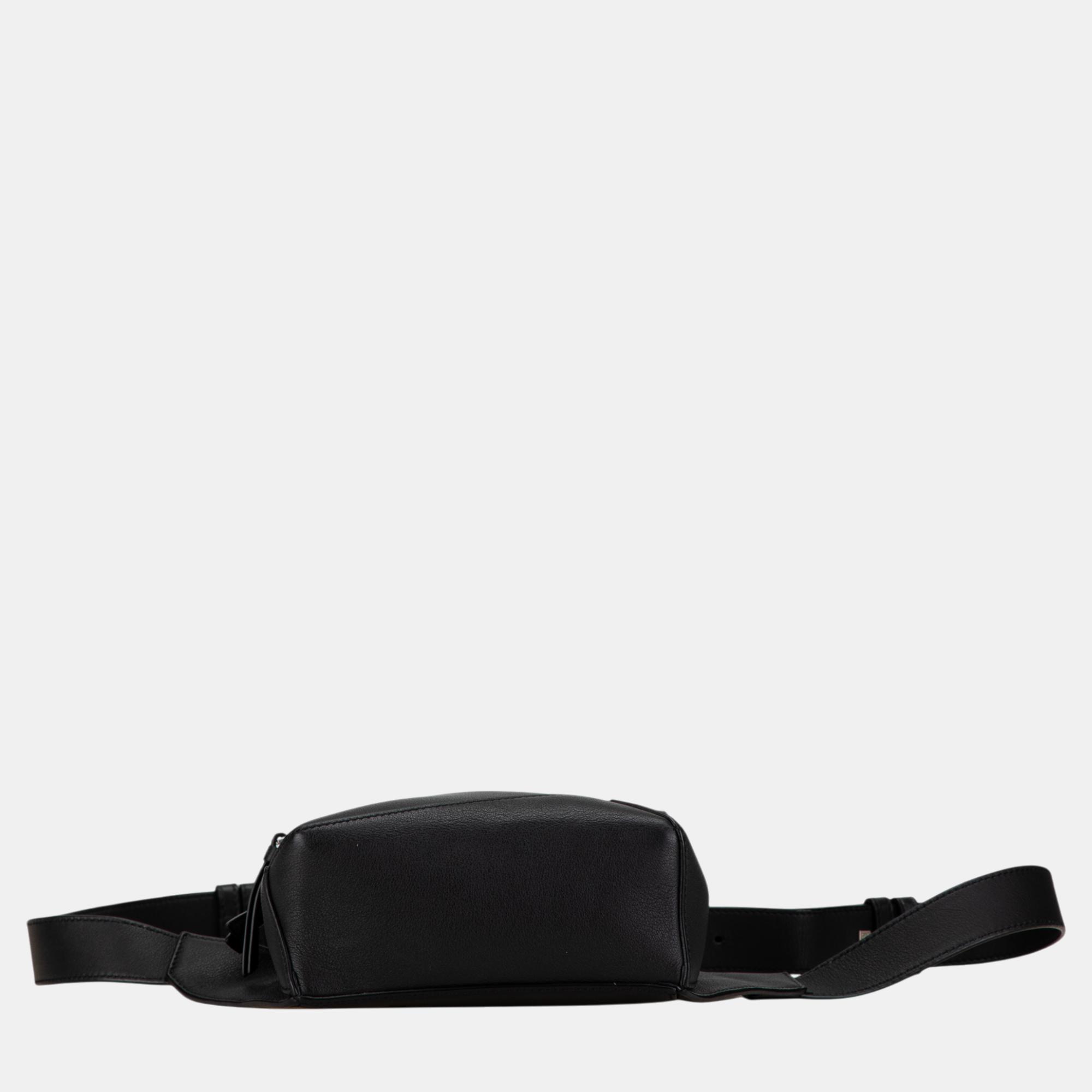 Loewe Black Mini Puzzle Belt Bag