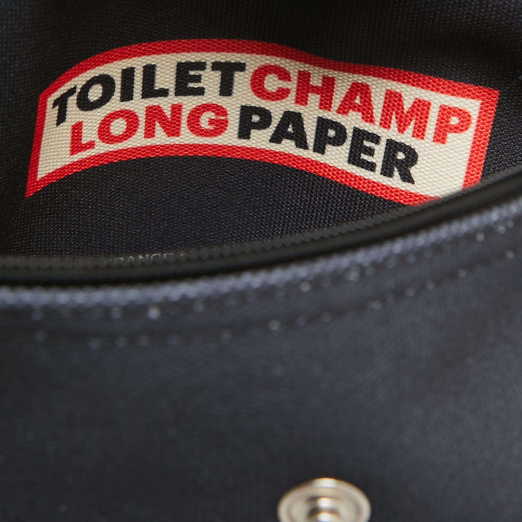 Longchamp X Toiletpaper Black Canvas And Leather XS Le Pliage Tote