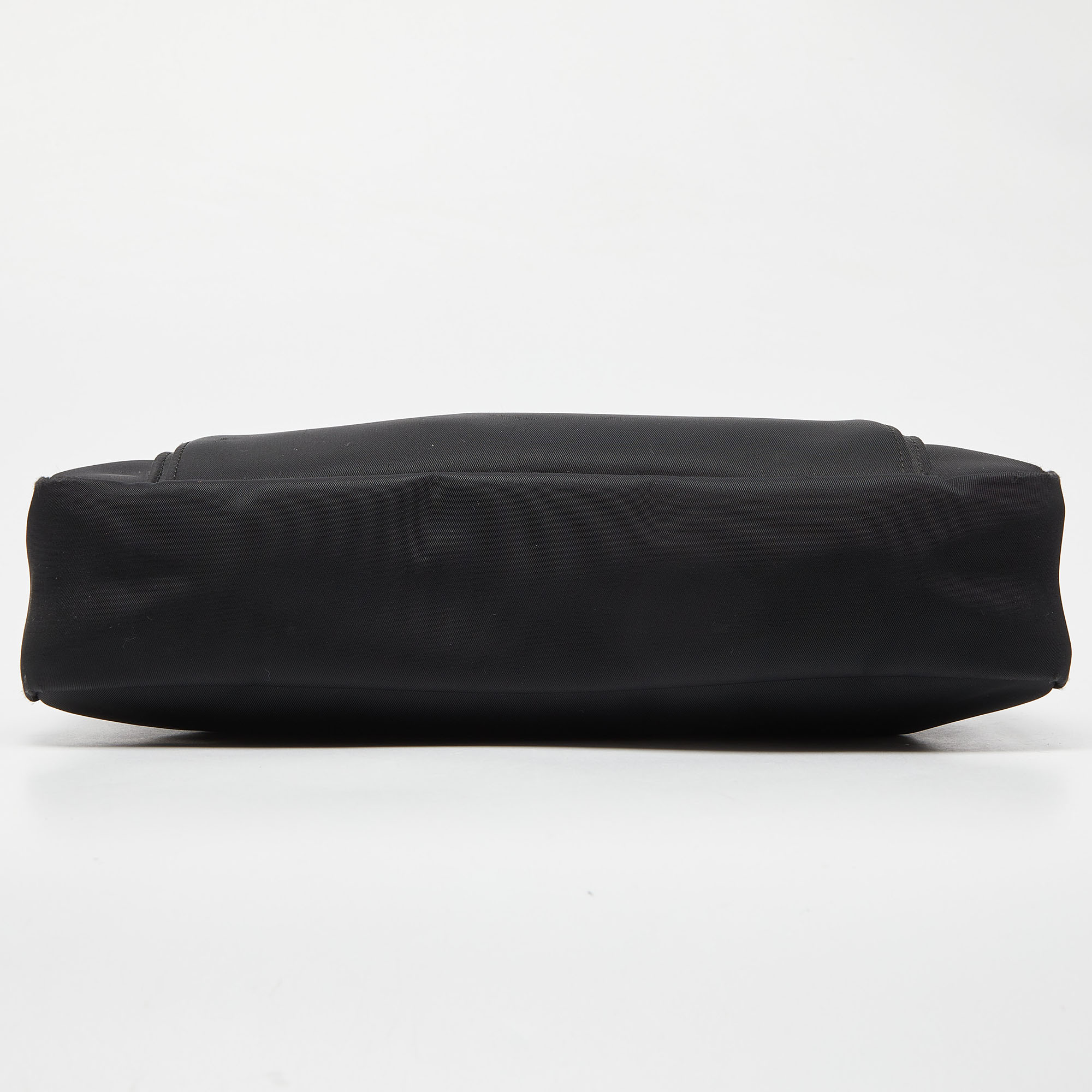 Longchamp Black Nylon And Leather Messenger Bag