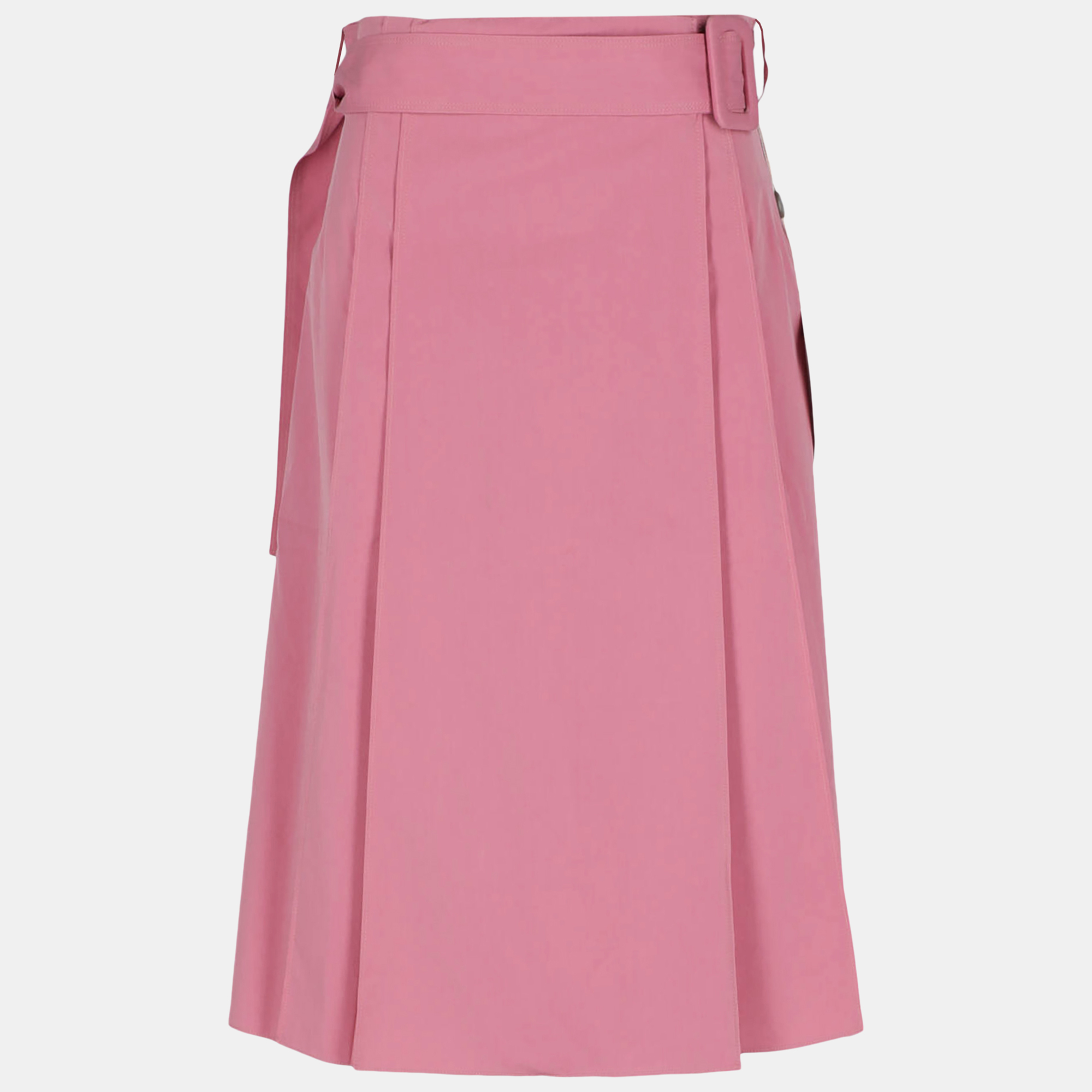 Loro Piana Women's Cotton Midi Skirt - Pink - M