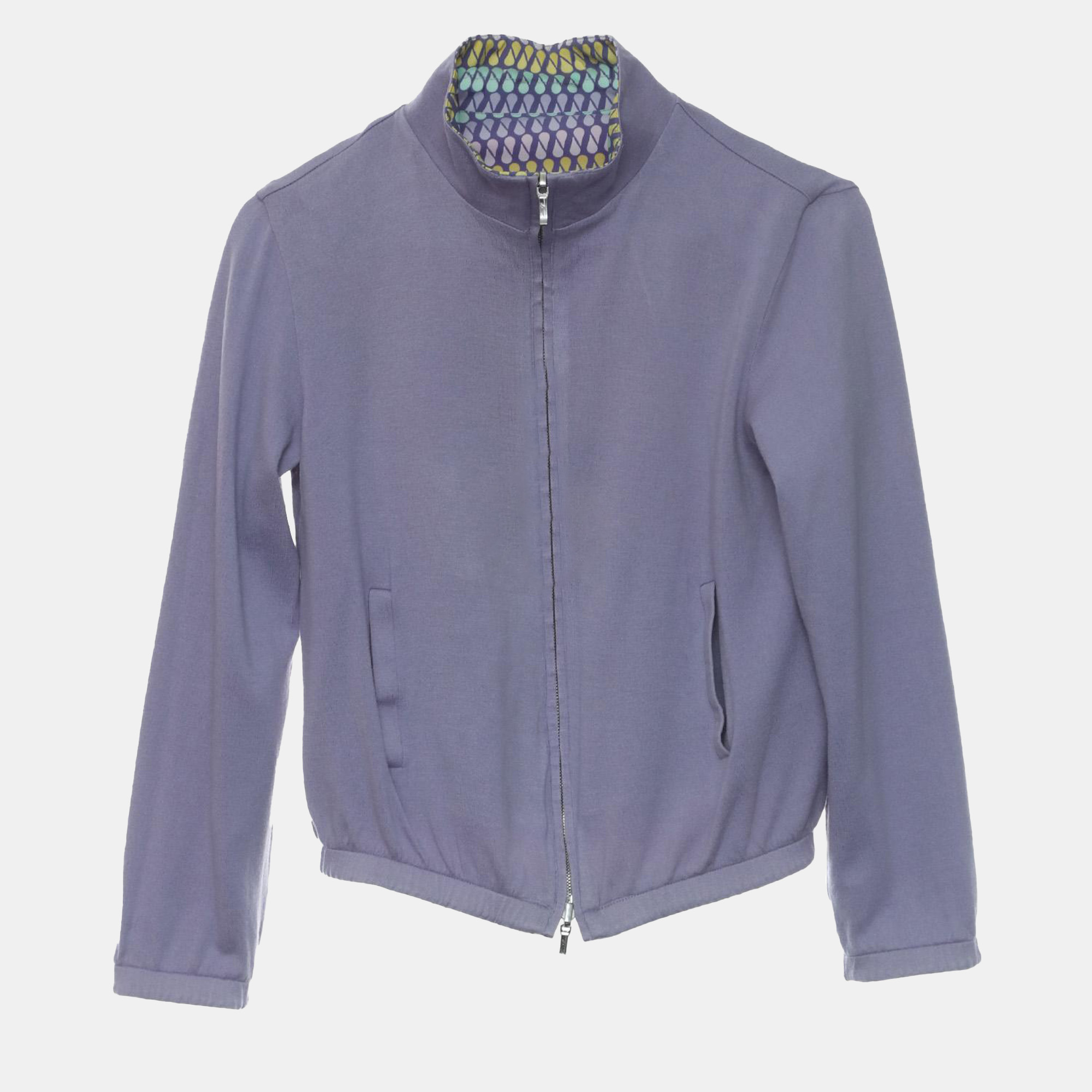 Loro Piana Multicolor Printed Bomber Jacket Girls Size 12
