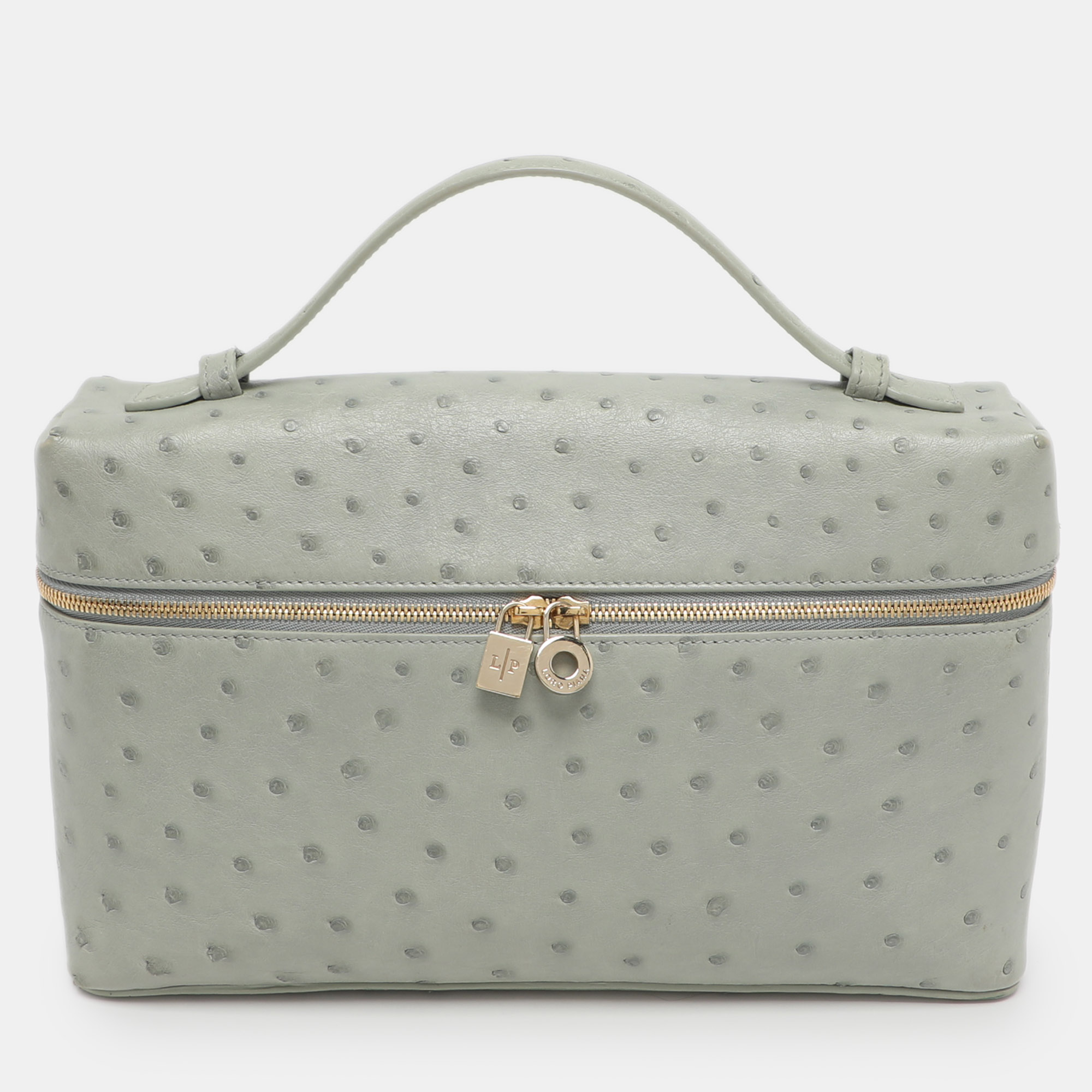 Loro Piana Grey Ostrich Extra Pocket L27 Pouch
Loro Piana Grey Ostrich Extra Pocket L27 Pouch