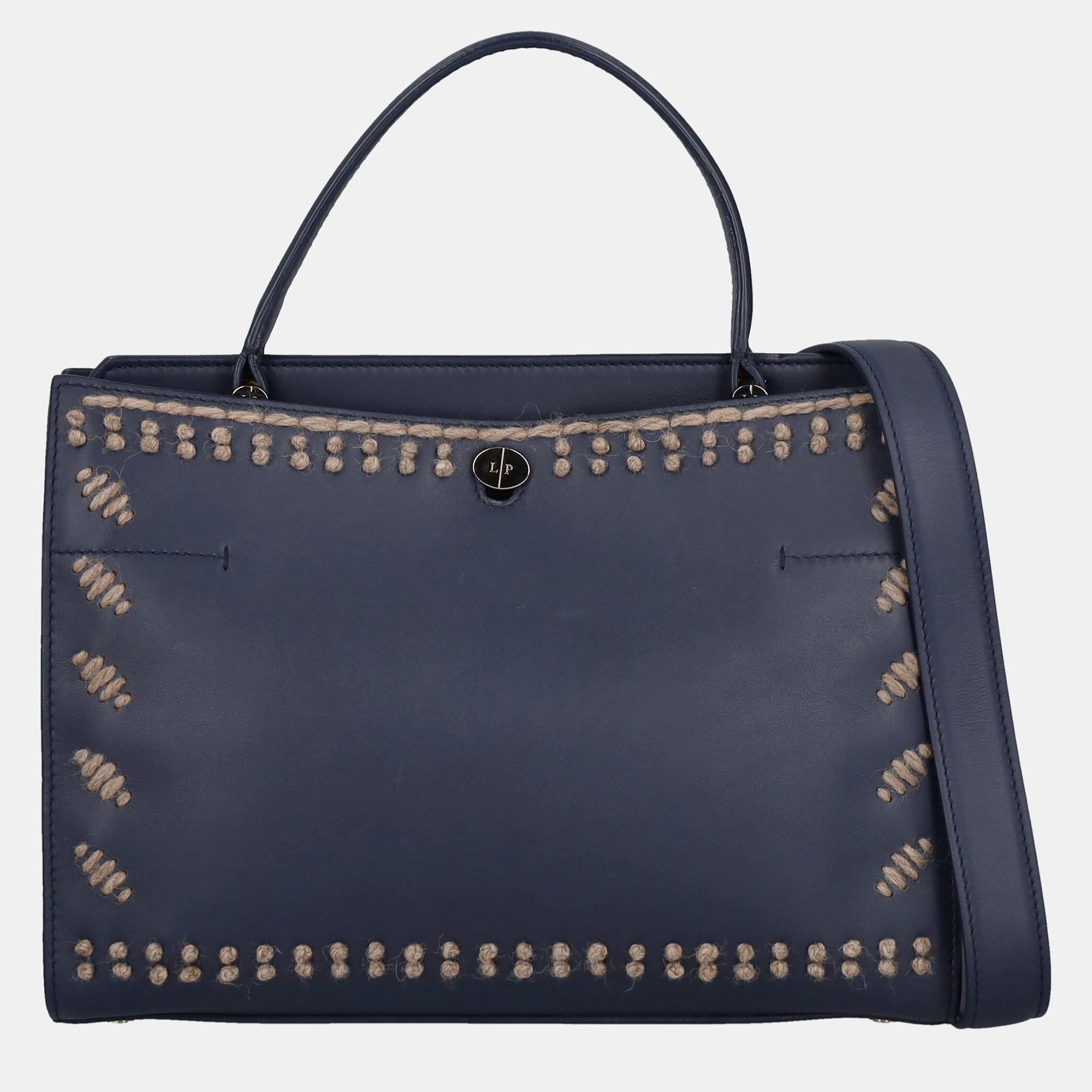 Loro Piana  Women's Leather Tote Bag - Grey - One Size