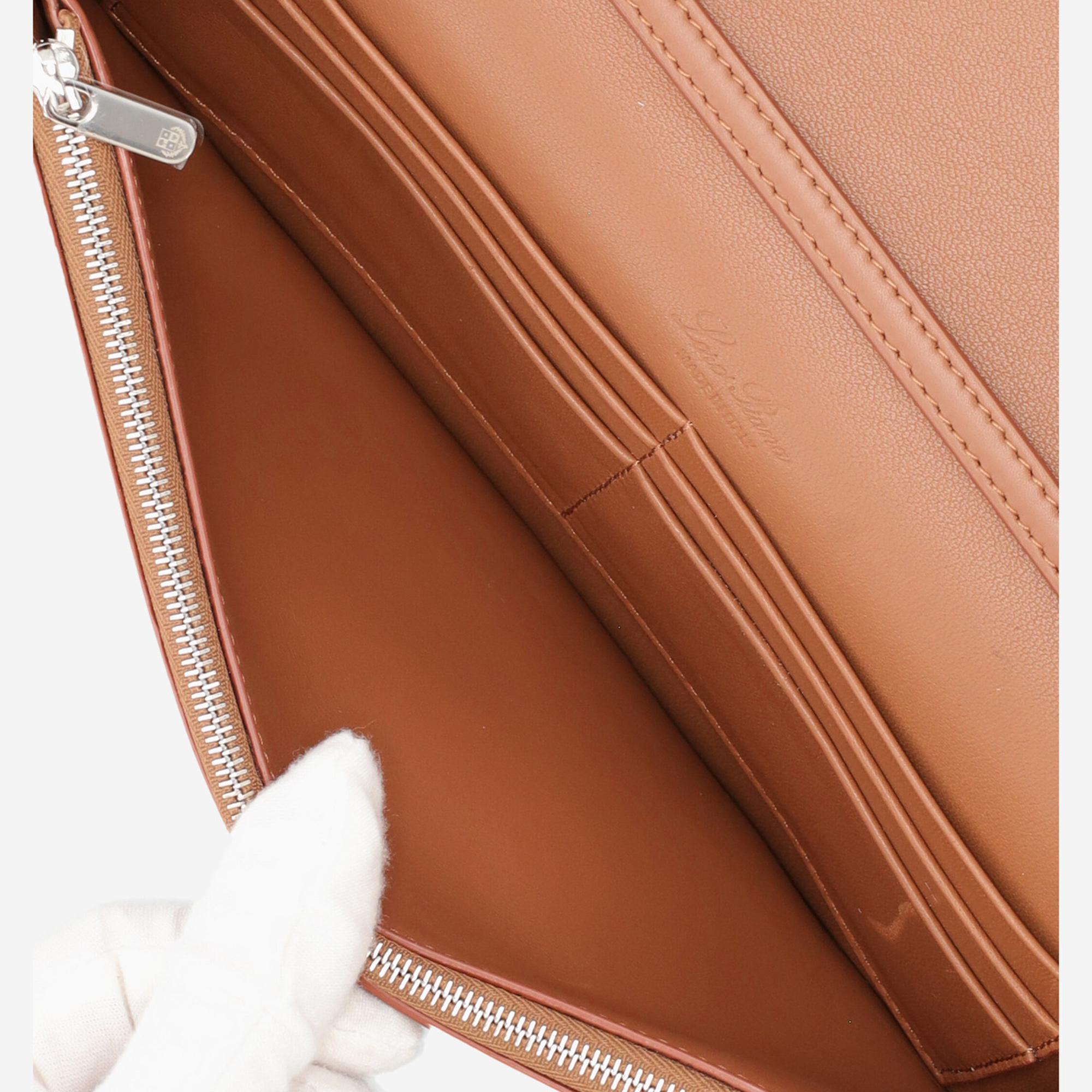 Loro Piana  Women's Leather Cross Body Bag - Brown - One Size