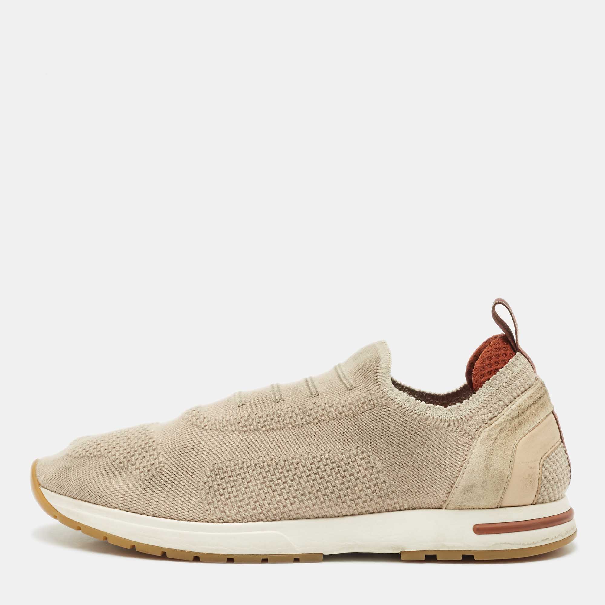 Loro Piana Grey Knit Fabric and Suede 360 LP Flexy Walk Sneakers Size
Loro Piana Grey Knit Fabric and Suede 360 LP Flexy Walk Sneakers Size
