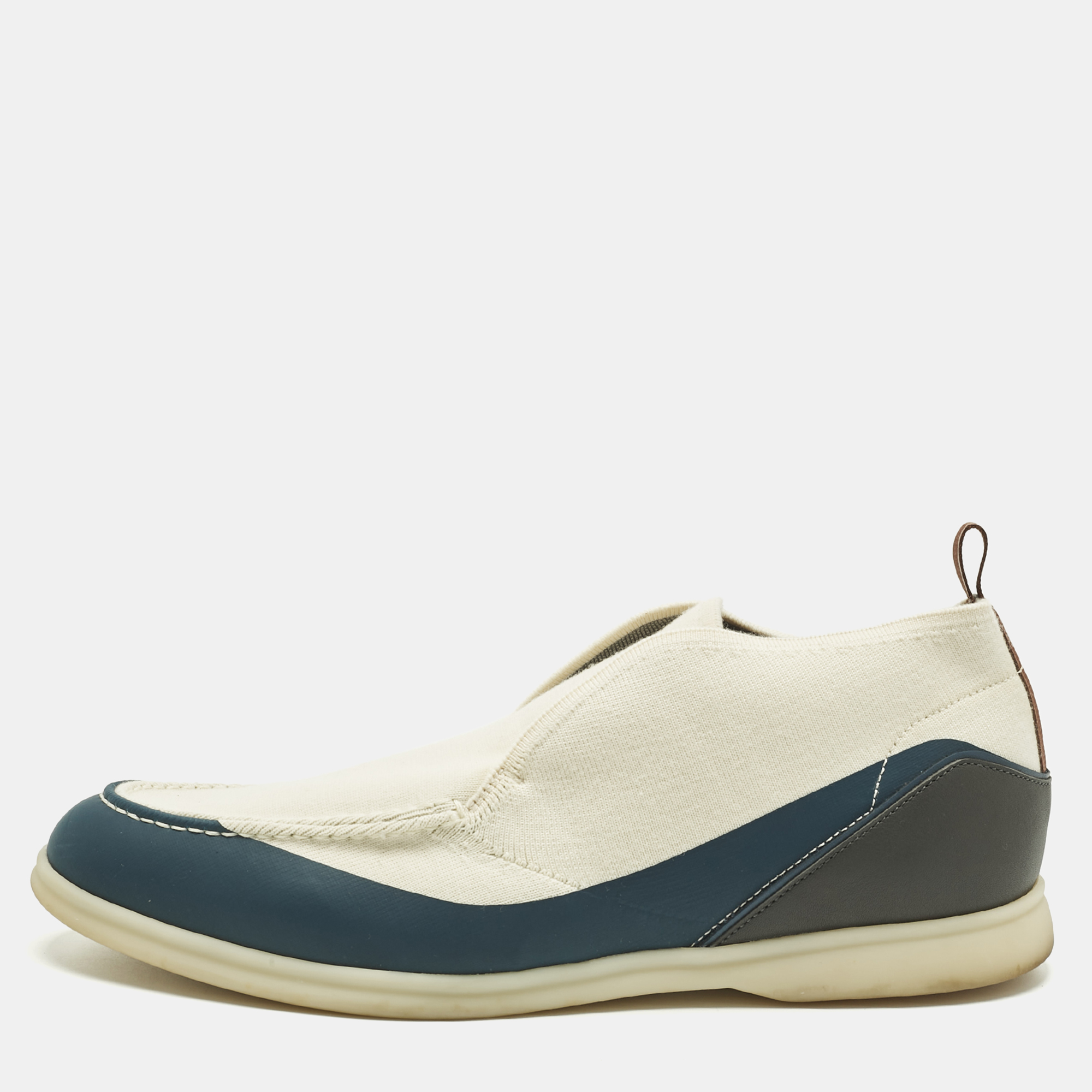 Loro Piana Tricolor Knit Fabric and Leather Open Walk Boots Size, Beige
Loro Piana Tricolor Knit Fabric and Leather Open Walk Boots Size, Beige