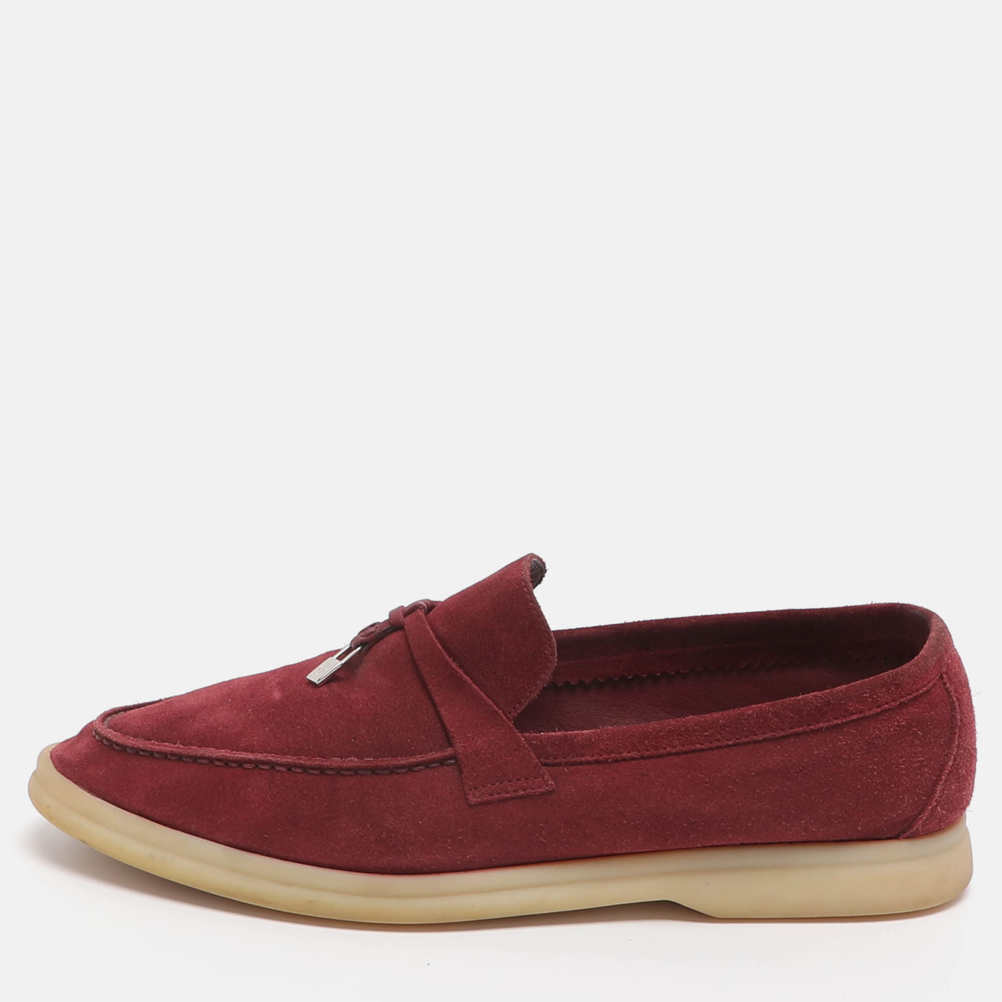 Loro Piana Summer Charms Walk Size Red Suede Loafers
Loro Piana Summer Charms Walk Size Red Suede Loafers