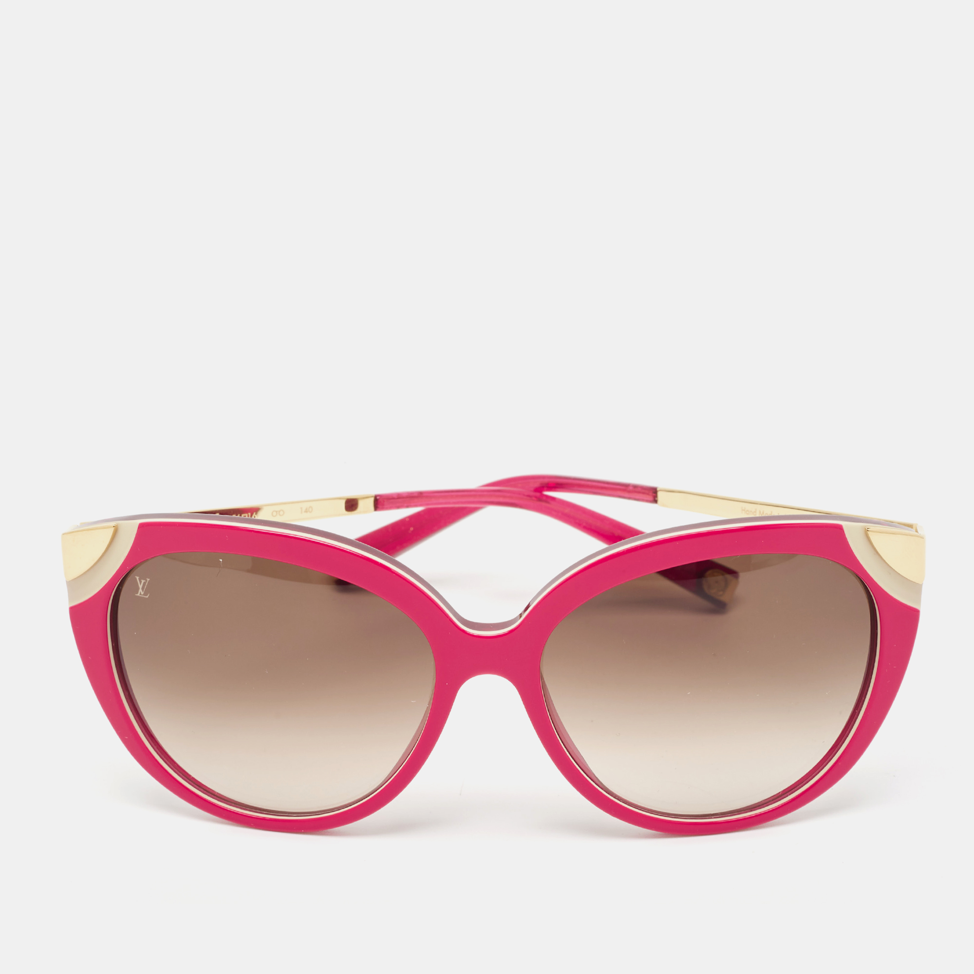 Louis Vuitton Brown Gradient Z0740W Amber Cat Eye Sunglasses