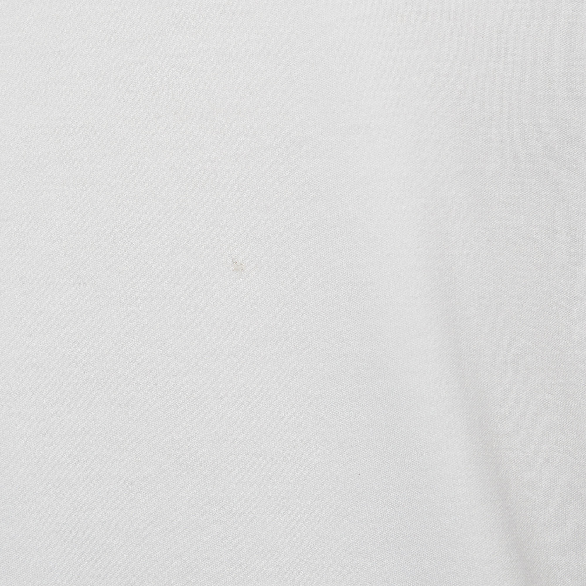 Louis Vuitton White Chain Print Cotton Crew Neck T-Shirt L