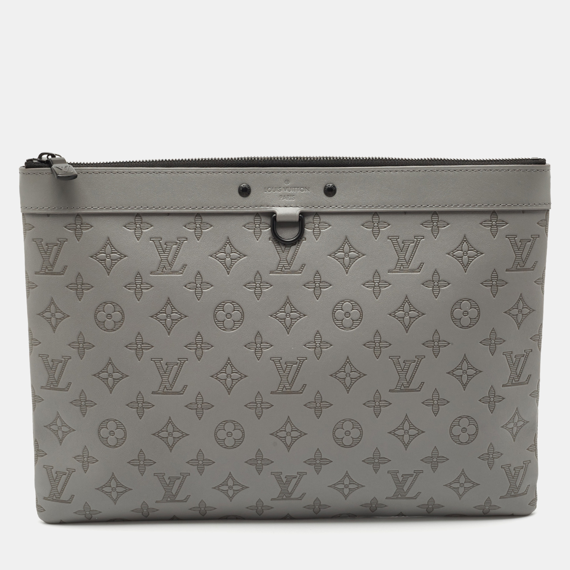Louis Vuitton Anthracite Gray Monogram Shadow Leather Pochette Discovery, Grey
Louis Vuitton Anthracite Gray Monogram Shadow Leather Pochette Discovery, Grey
