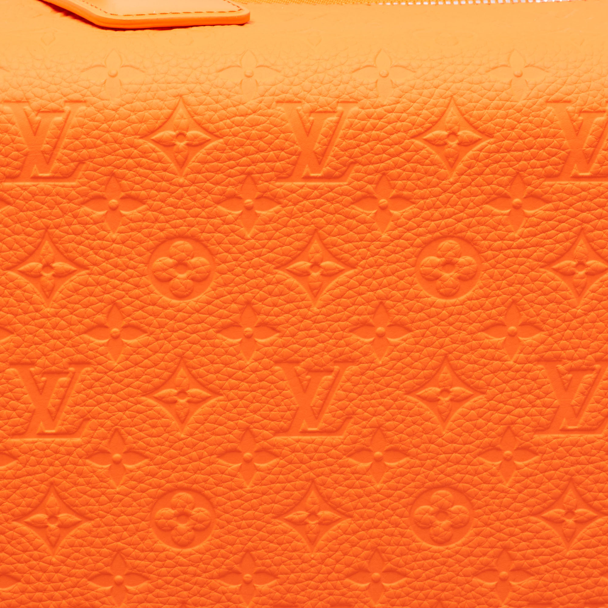Louis Vuitton Orange Empreinte Leather Horizon 55 Suitcase