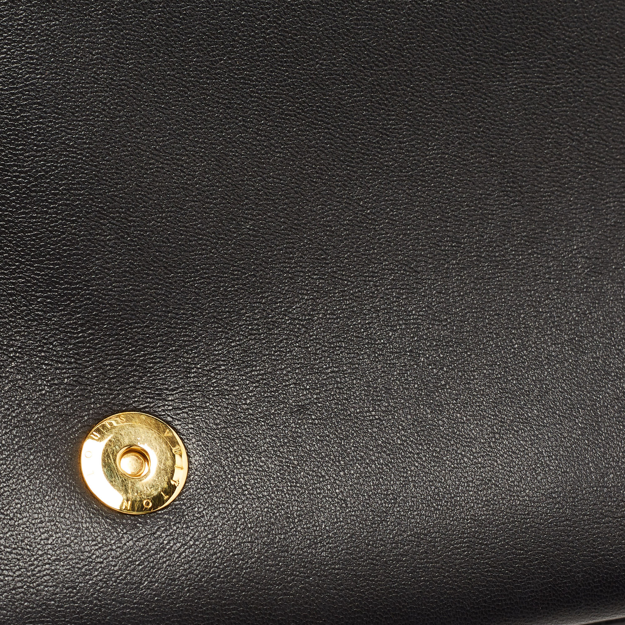 Louis Vuitton Black Monogram Leather Coussin Pochette Bag