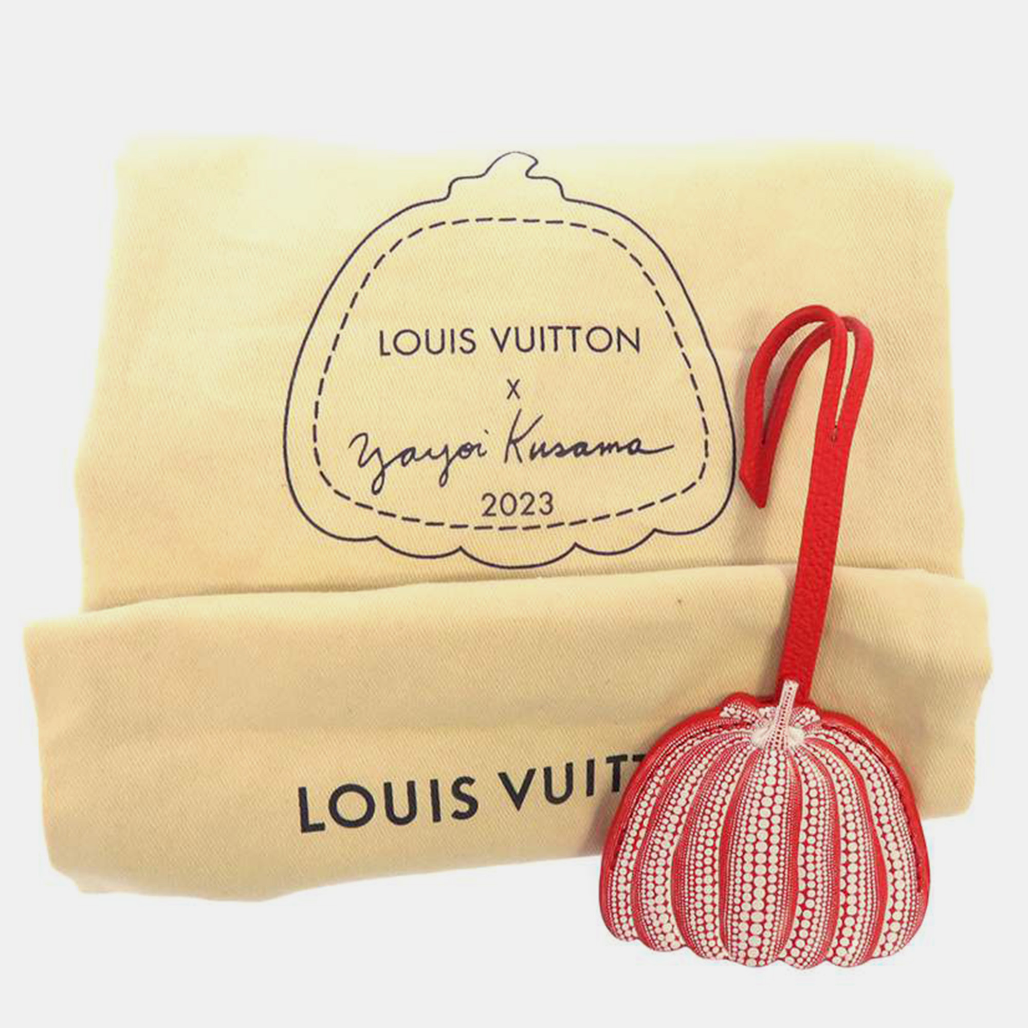 Louis Vuitton X  Yayoi Kusama Red Monogram Empreinte Leather LVxYK Onthego Size PM