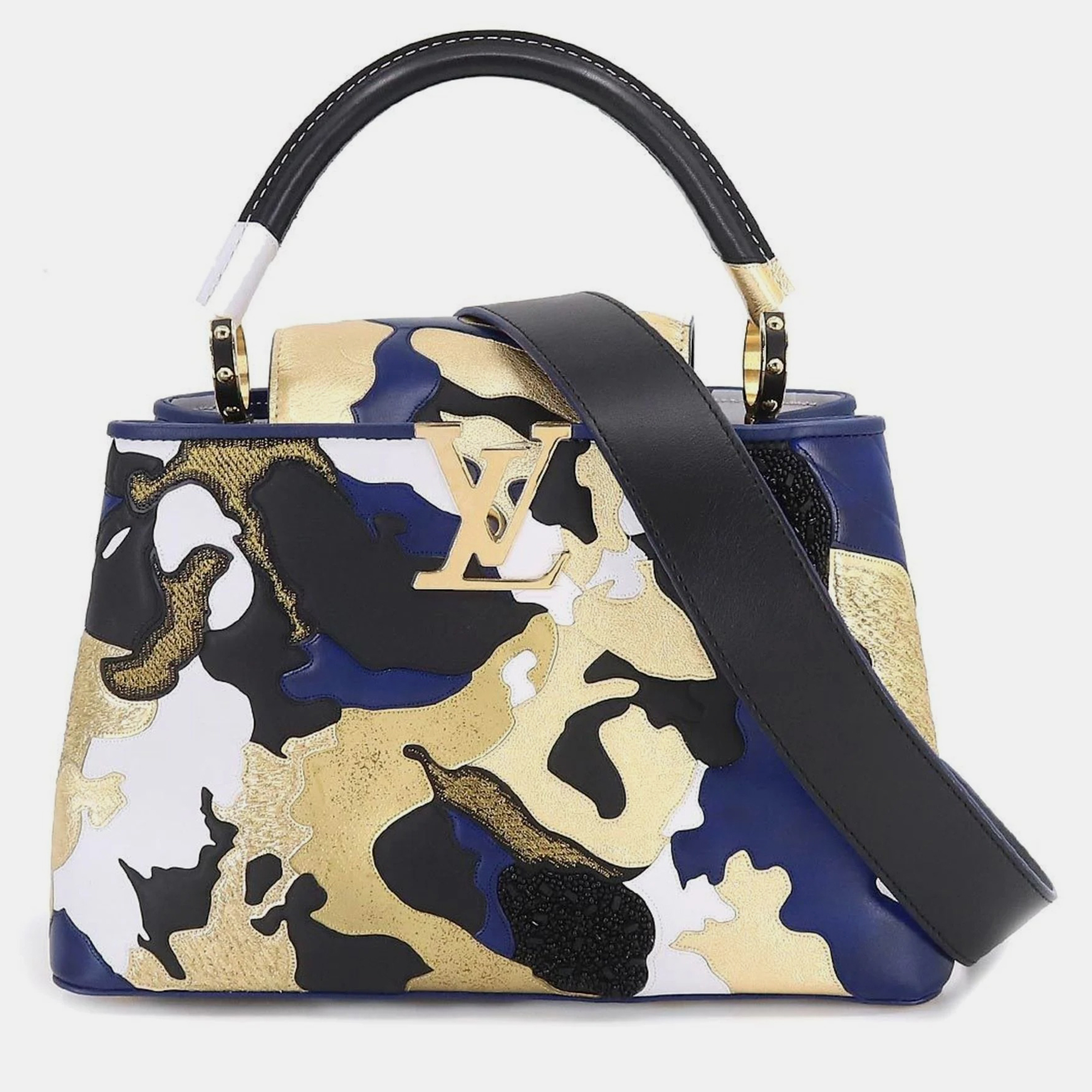 Louis Vuitton Multicolor Leather Capucines MM Top Handle Bag