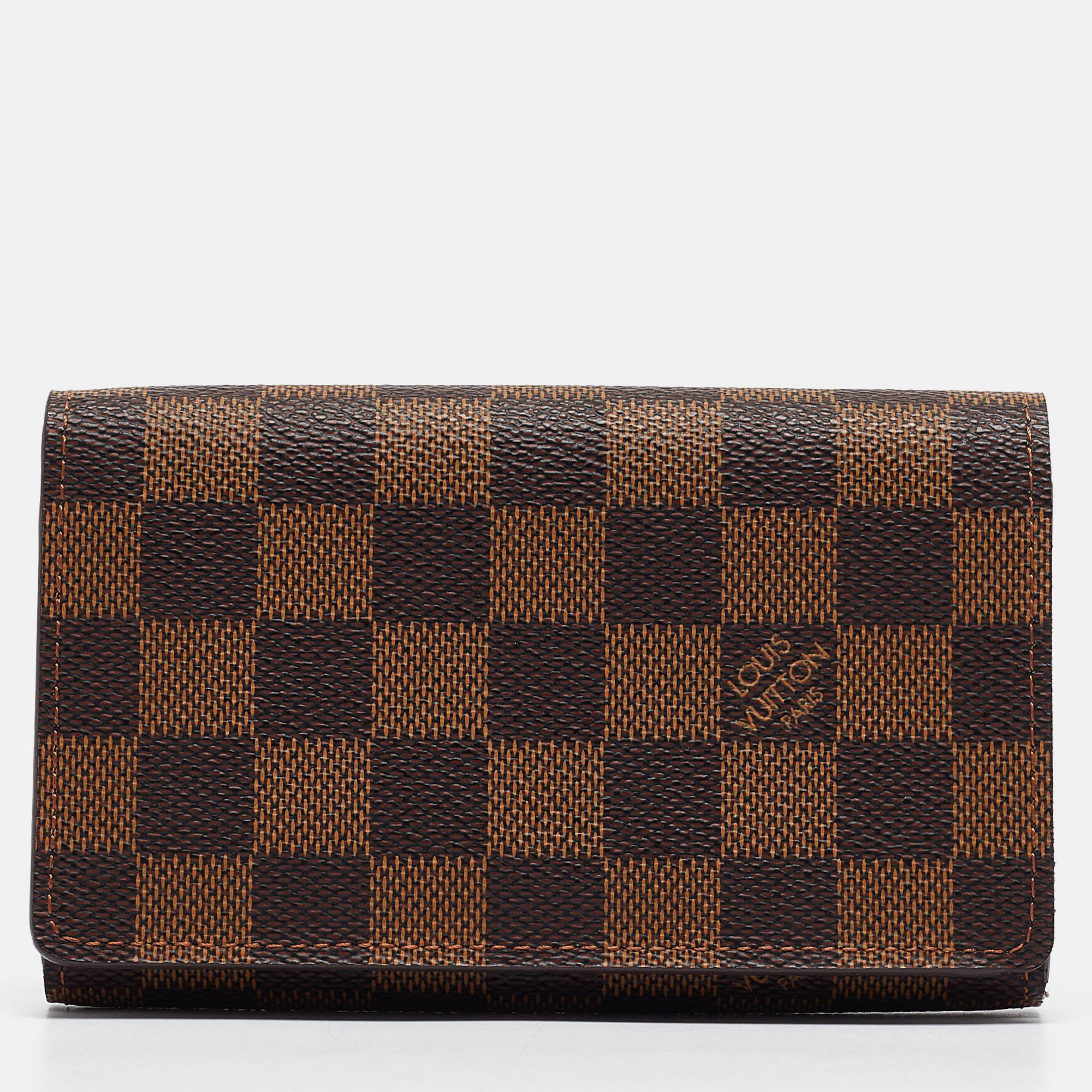 Louis vuitton damier ebene canvas porte monnaie billets tresor wallet