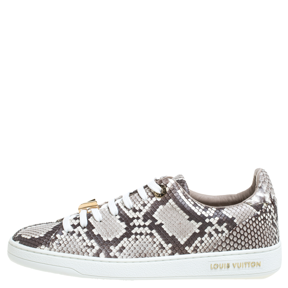 Louis Vuitton Two Tone Python Leather Front Row Lace Up Sneakers Size, Brown
Louis Vuitton Two Tone Python Leather Front Row Lace Up Sneakers Size, Brown