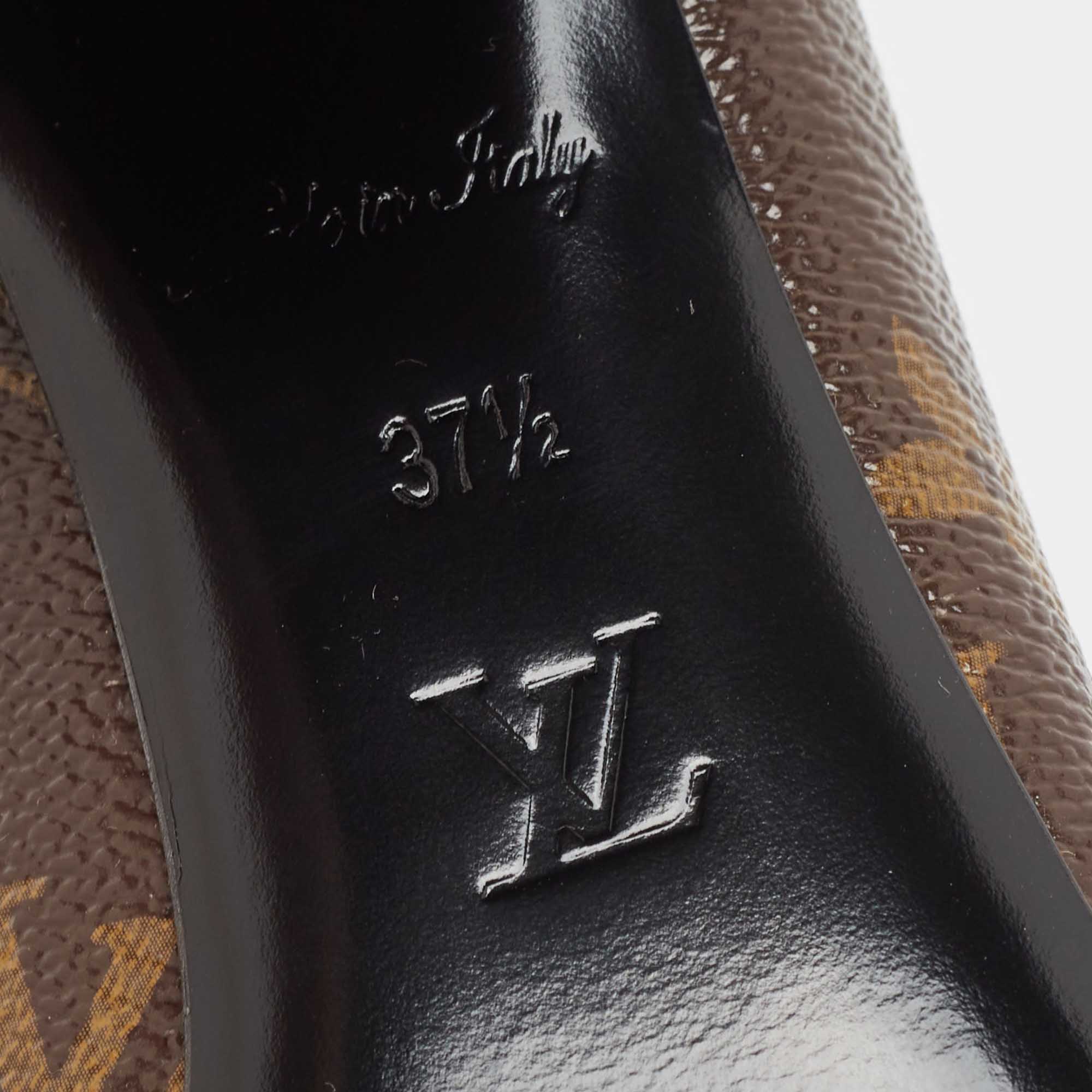 Louis Vuitton Brown Monogram Canvas Madeleine Pumps Size 37.5