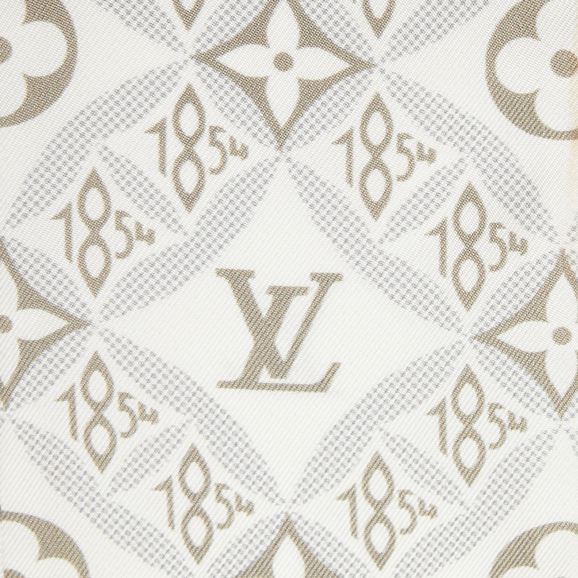 Louis Vuitton White Since 1854 Monogram Silk Bandeau