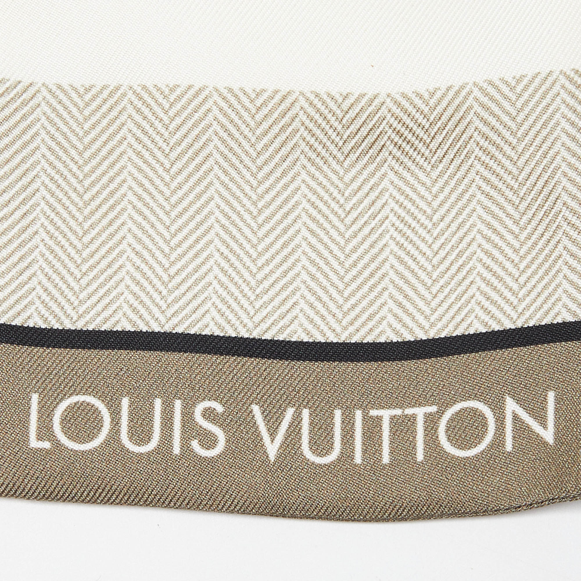 Louis Vuitton White Since 1854 Monogram Silk Bandeau