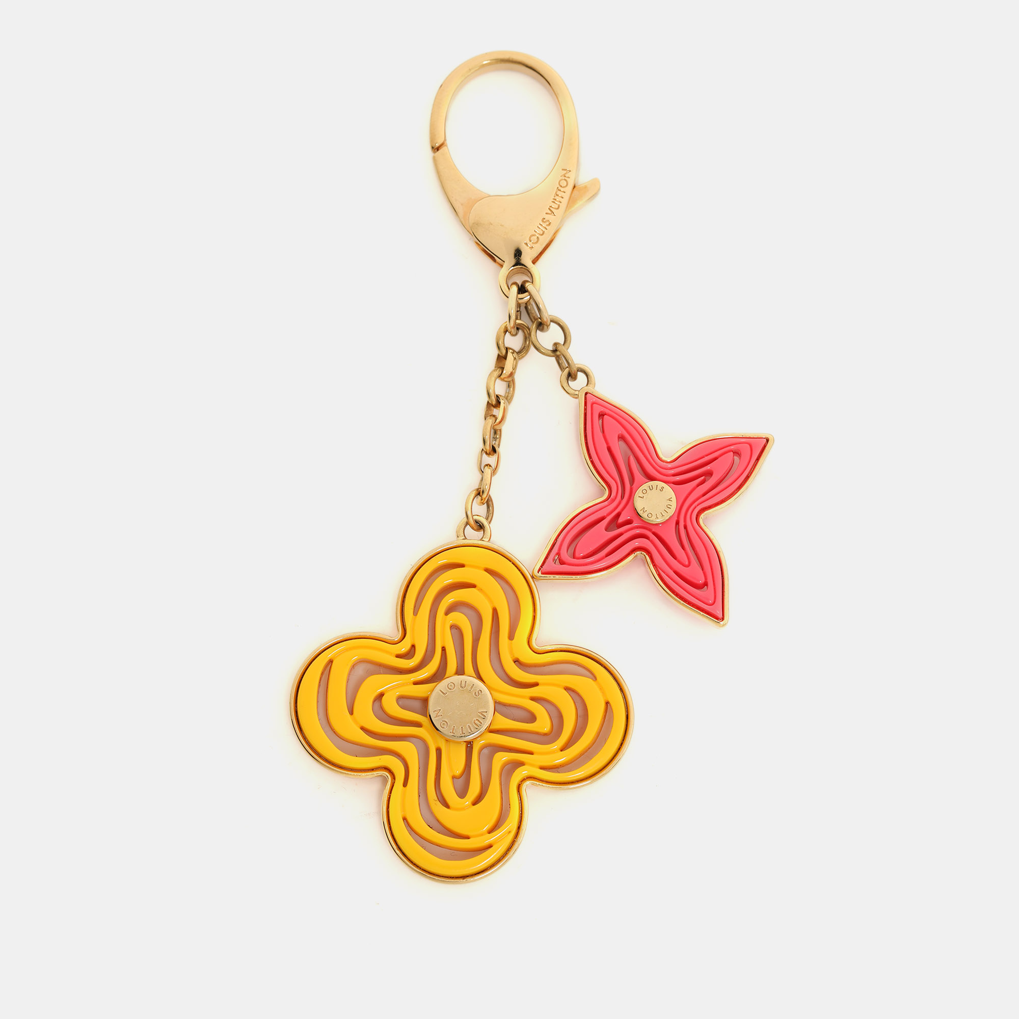 Louis Vuitton Resin Gold Tone Naif Key Holder & Bag Charm