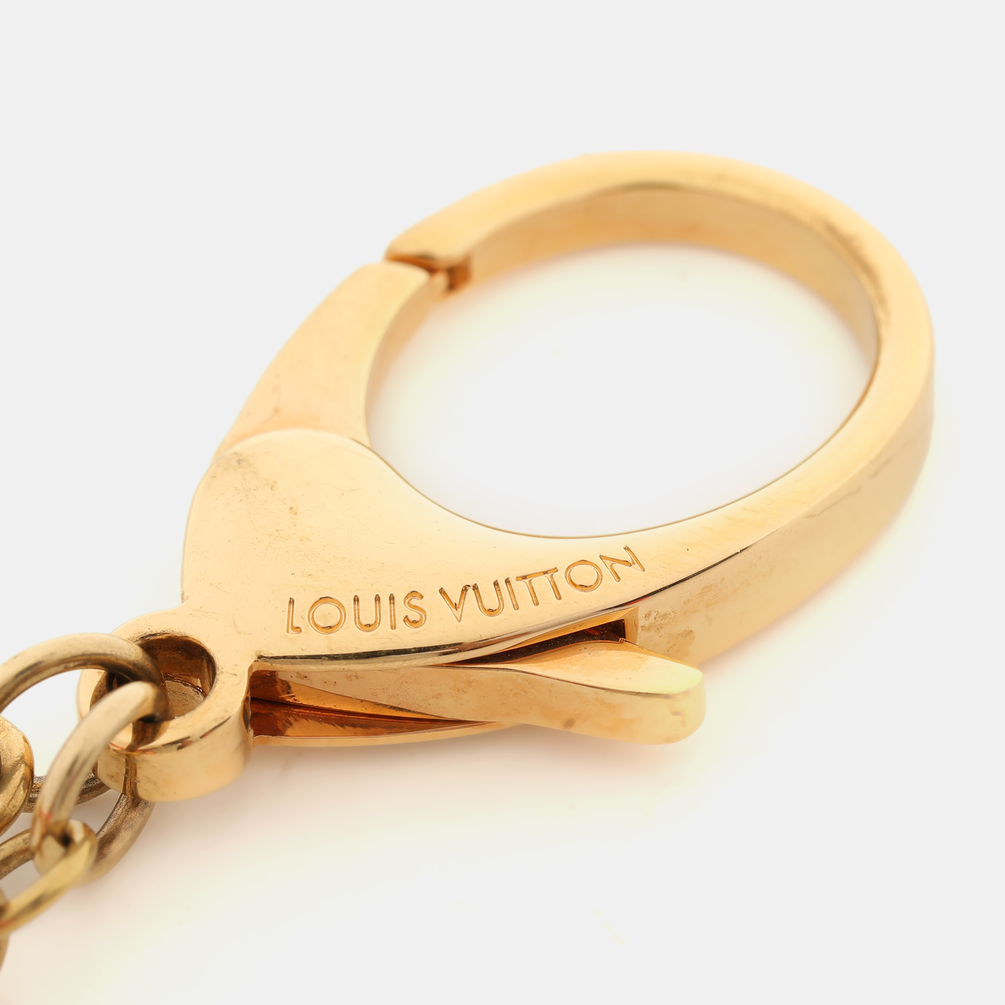 Louis Vuitton Resin Gold Tone Naif Key Holder & Bag Charm