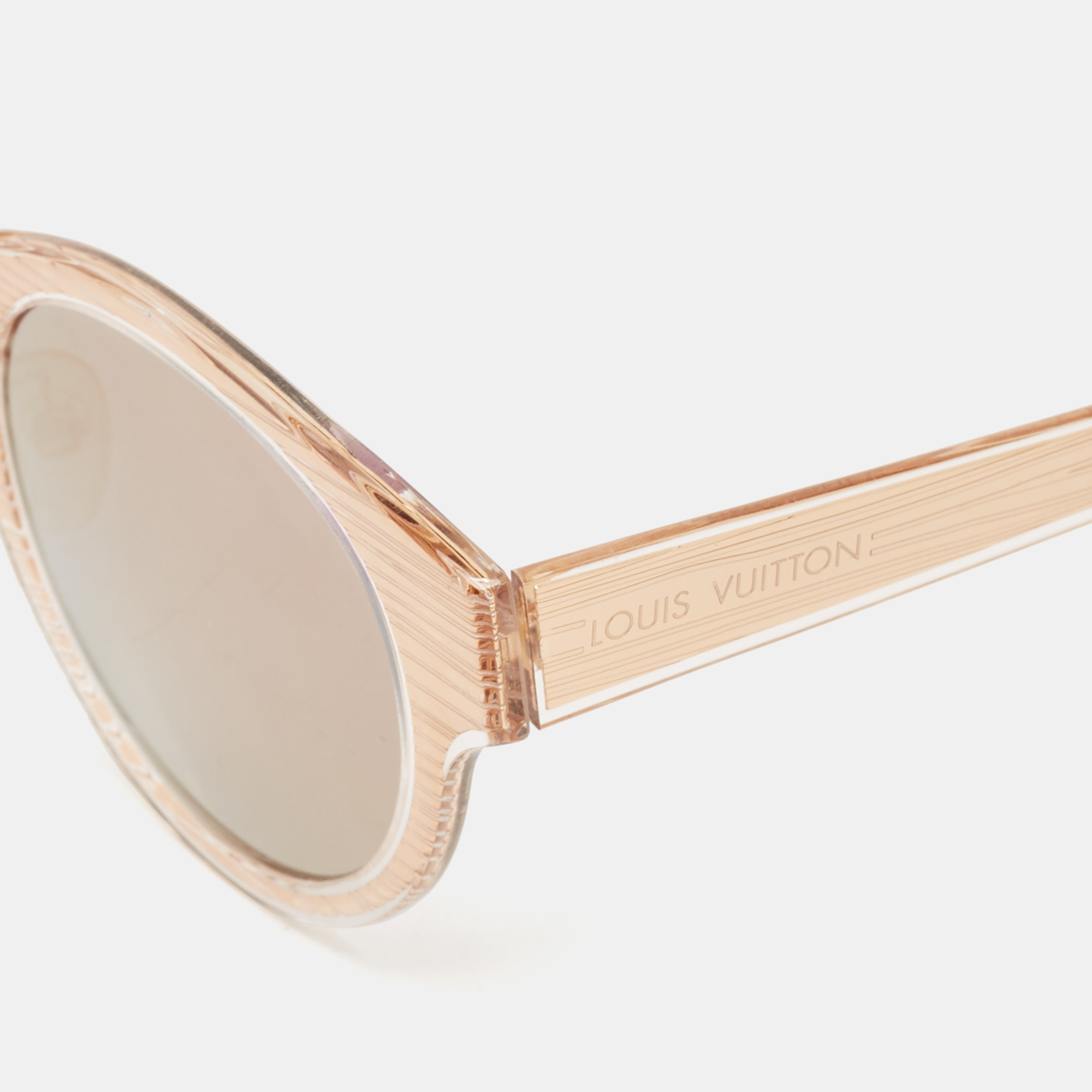 Louis Vuitton Bronze/Black Mirrored Epi Rosalie Round Sunglasses