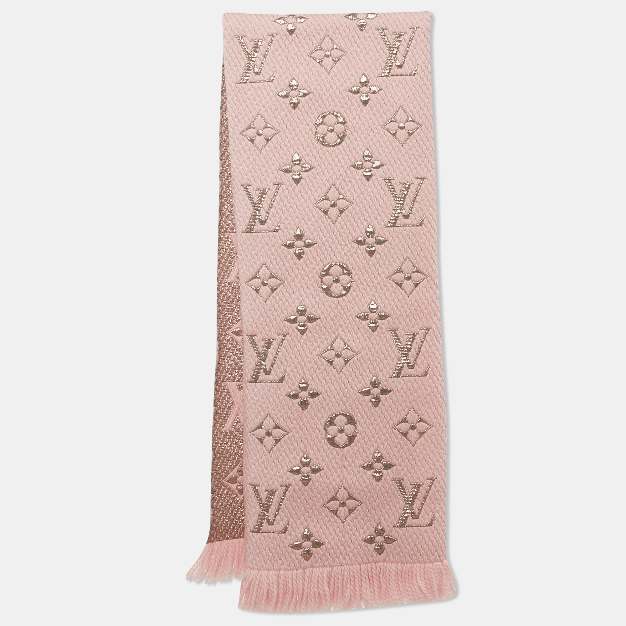 Louis Vuitton Pink Logo Wool and Lurex Jacquard Logomania Shine Scarf
Louis Vuitton Pink Logo Wool and Lurex Jacquard Logomania Shine Scarf