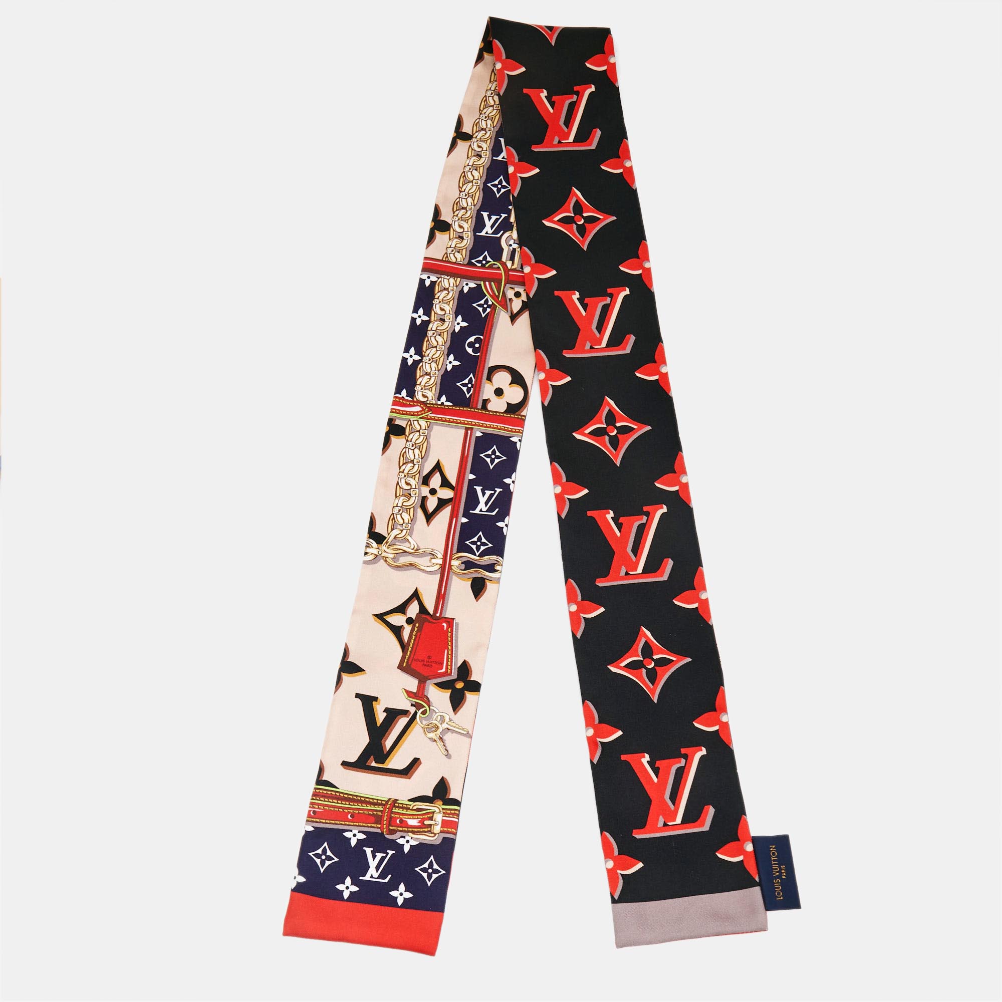 Louis Vuitton Black/Red Silk Monogram Escale Perfect Match Bandeau
Louis Vuitton Black/Red Silk Monogram Escale Perfect Match Bandeau