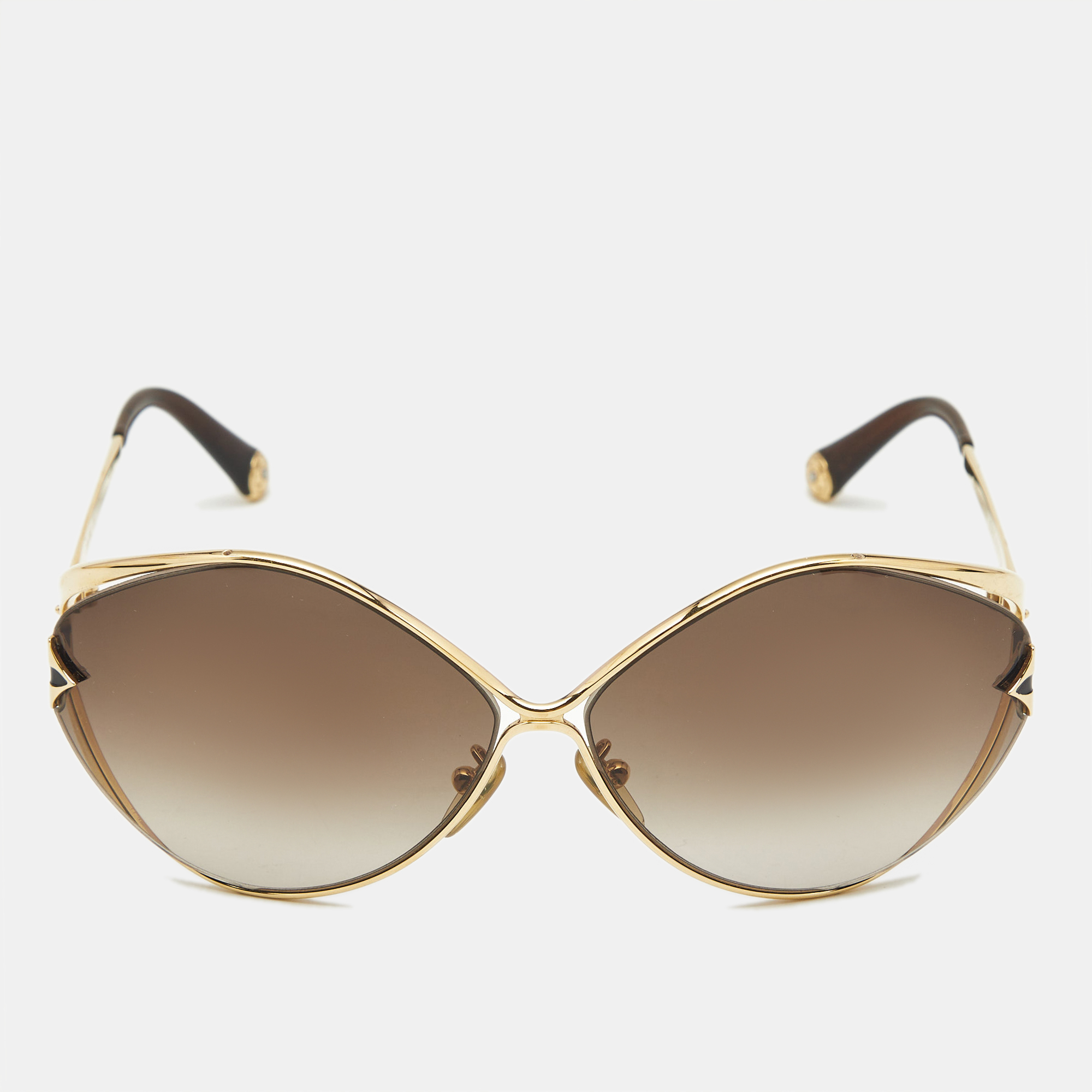 Louis Vuitton Gold Tone/Brown Gradient Z0410U Laurel Sunglasses
Louis Vuitton Gold Tone/Brown Gradient Z0410U Laurel Sunglasses