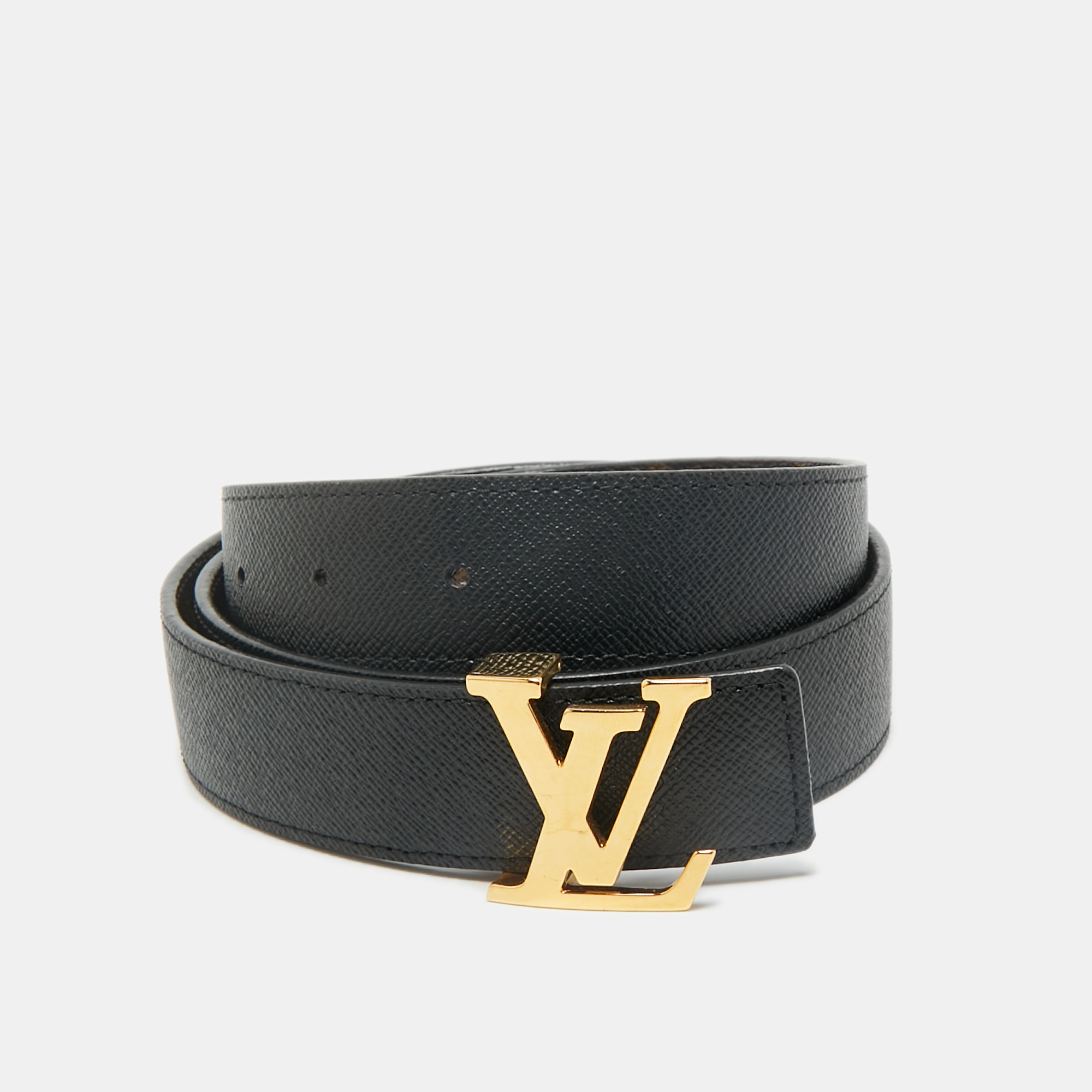 Louis Vuitton Black Monogram Canvas and Leather LV Initiales Reversible Belt 85CM
Louis Vuitton Black Monogram Canvas and Leather LV Initiales Reversible Belt 85CM