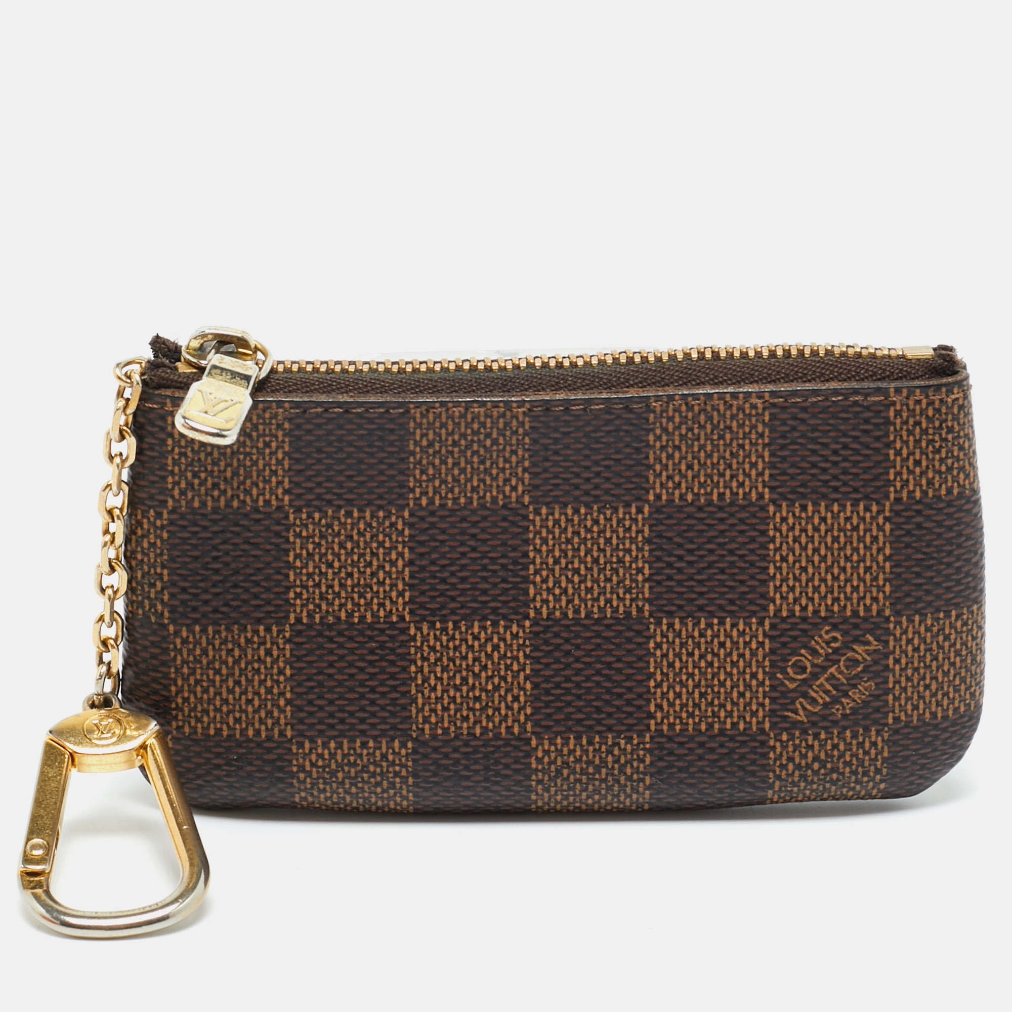 Louis Vuitton Damier Ebene Canvas Key Pouch, Brown
Louis Vuitton Damier Ebene Canvas Key Pouch, Brown
