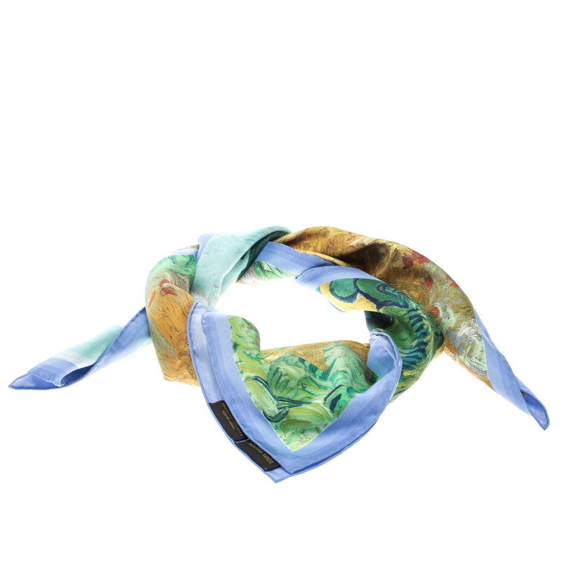 Louis Vuitton X Jeff Koons A Wheatfield With Cypresses Printed Silk Lurex Embroidered Square Scarf, Multicolor
Louis Vuitton X Jeff Koons A Wheatfield With Cypresses Printed Silk Lurex Embroidered Square Scarf, Multicolor