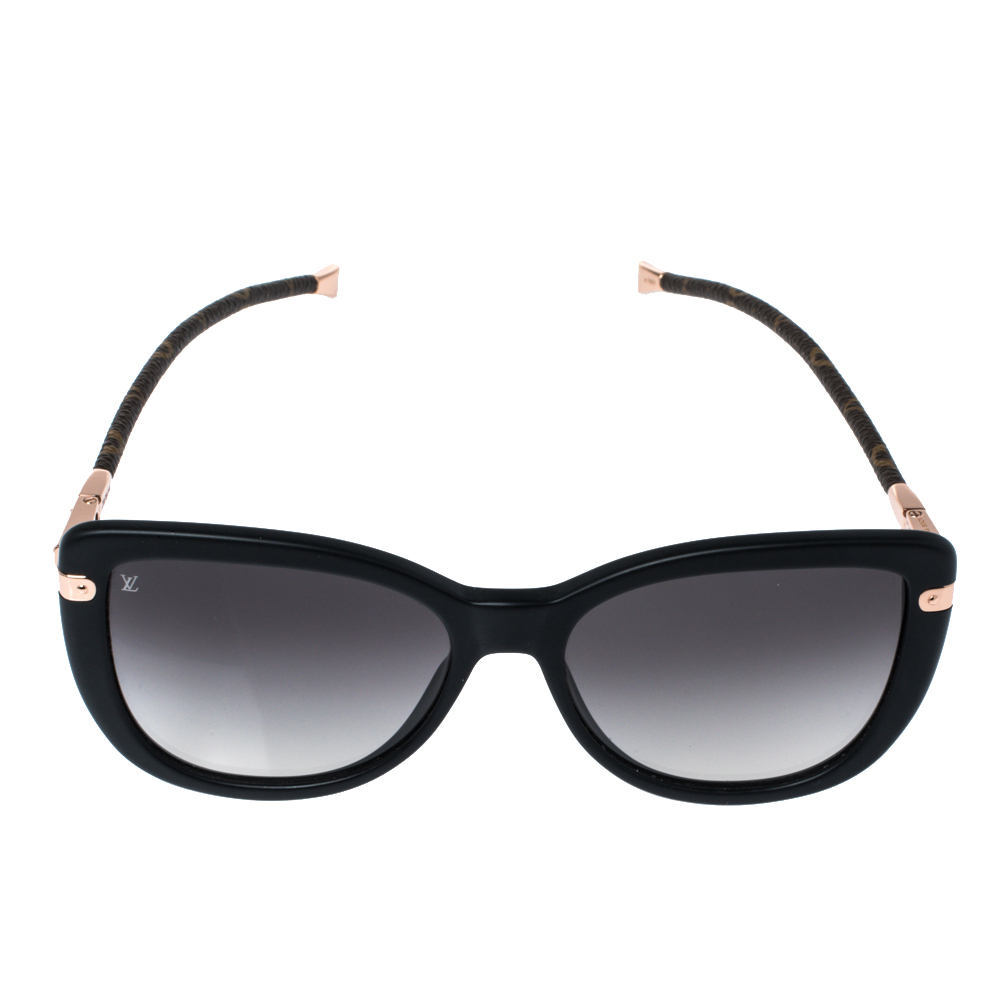 

Louis Vuitton Black & Monogram Canvas/ Grey Gradient Z0781W Charlotte Sunglasses