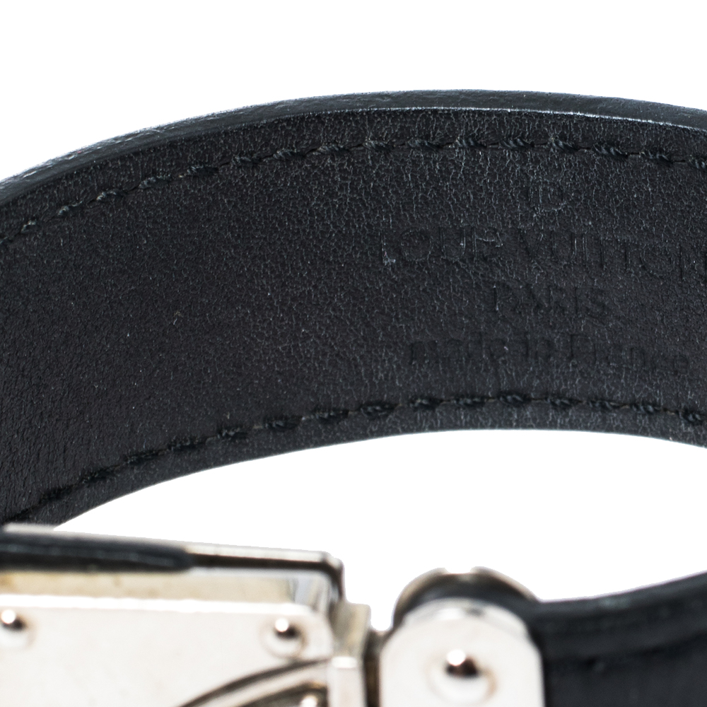 Louis Vuitton Nomade Koala Black Leather Bracelet S