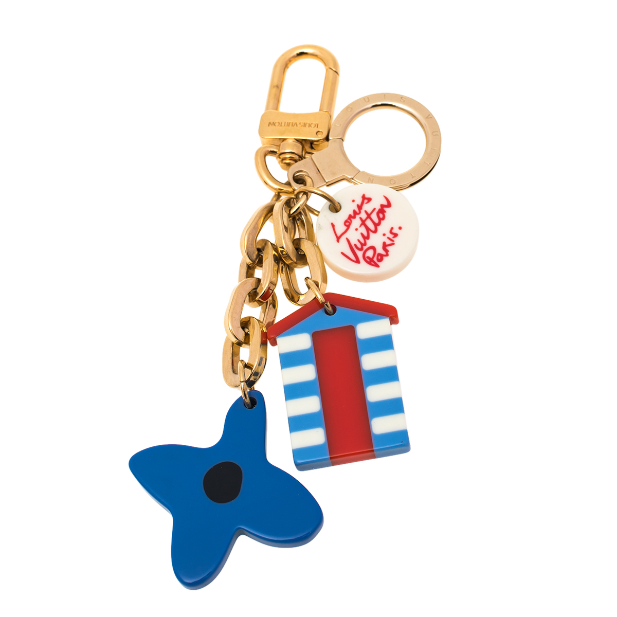 Louis Vuitton Ailleurs Beach Bag Charm/Key Ring female Multicolor Resin