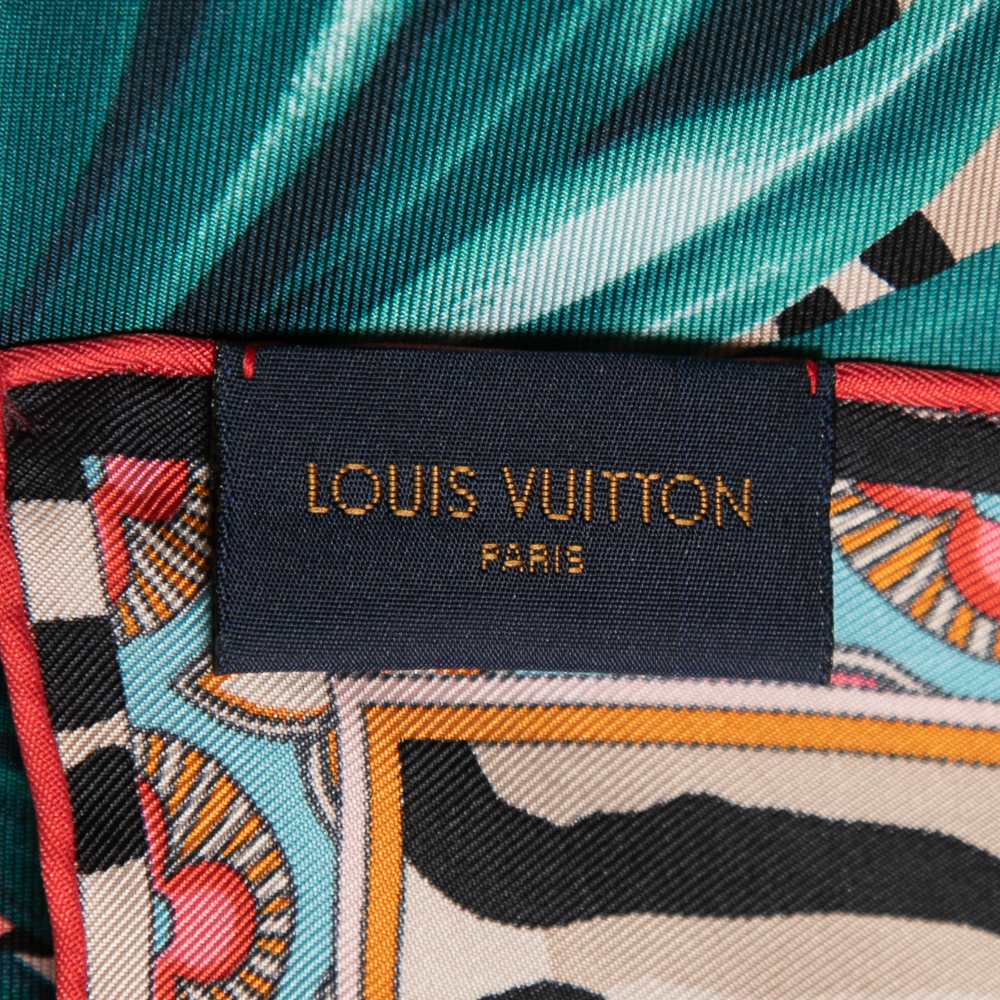 Louis Vuitton Multicolor Jungle Fever Silk Square Scarf