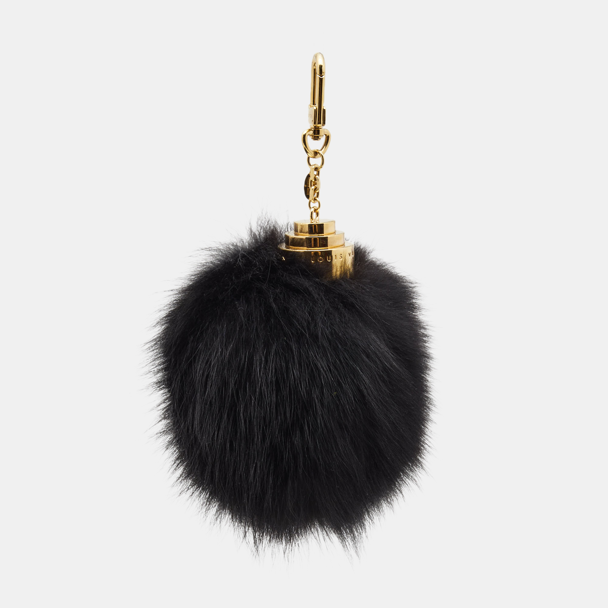 Louis Vuitton Black Mink Fur Lovely Key Holder