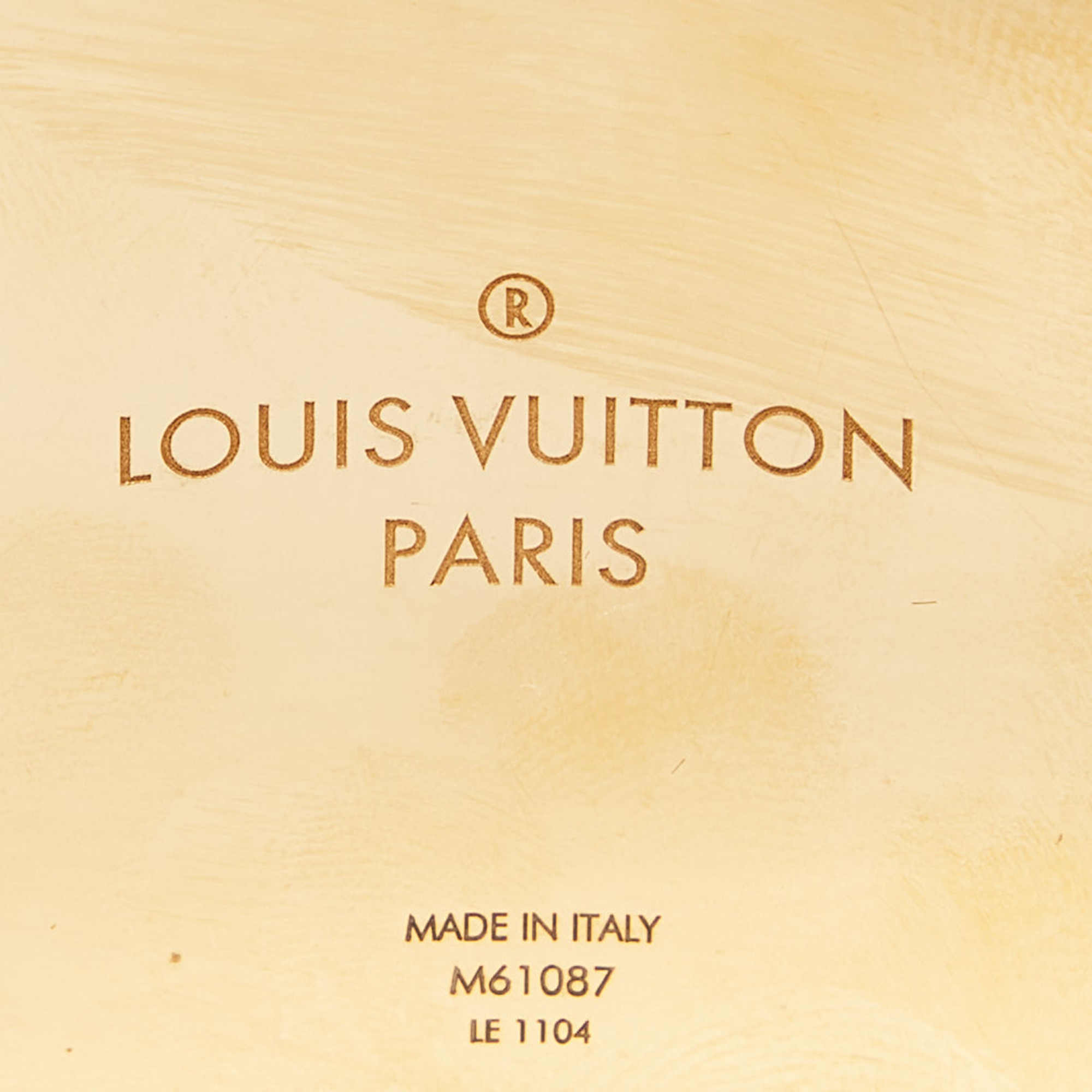Louis Vuitton Gold Tone & Silver Tone Essential V Cuff Bracelet