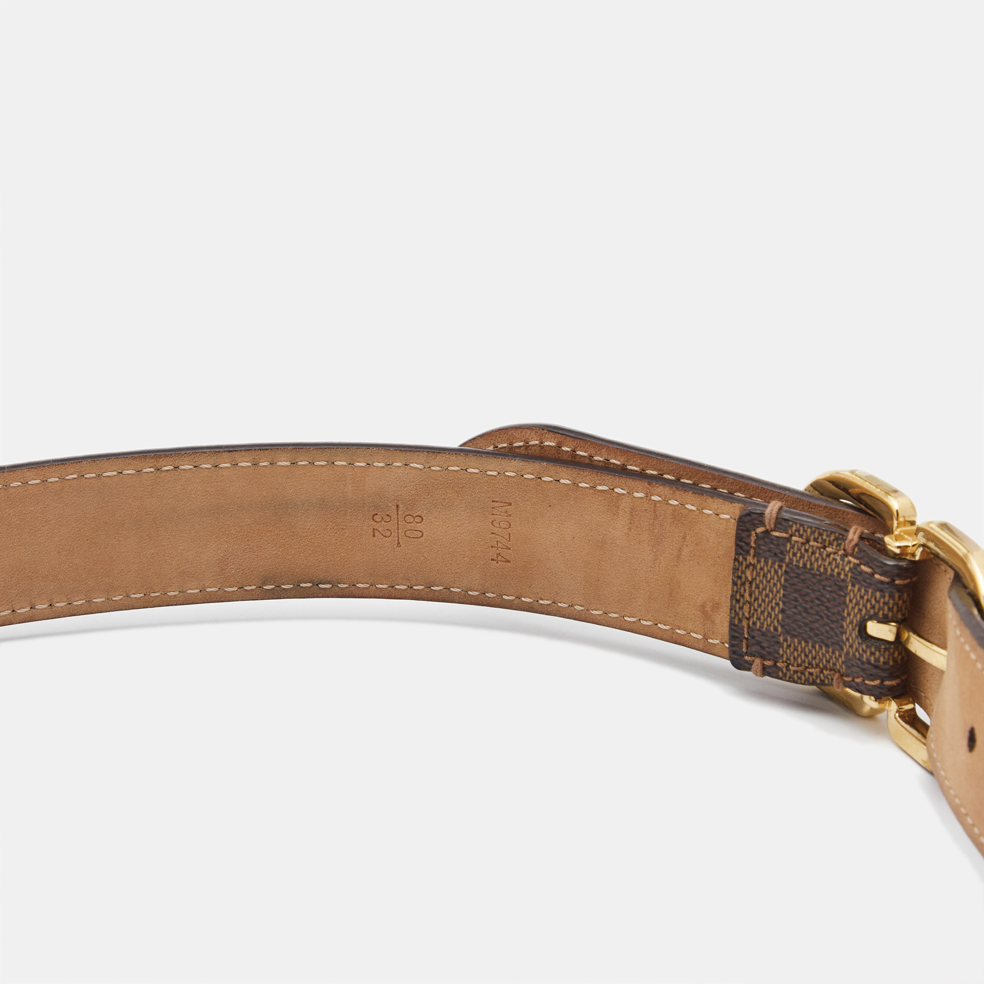 Louis Vuitton Damier Ebene Mini Belt 80CM