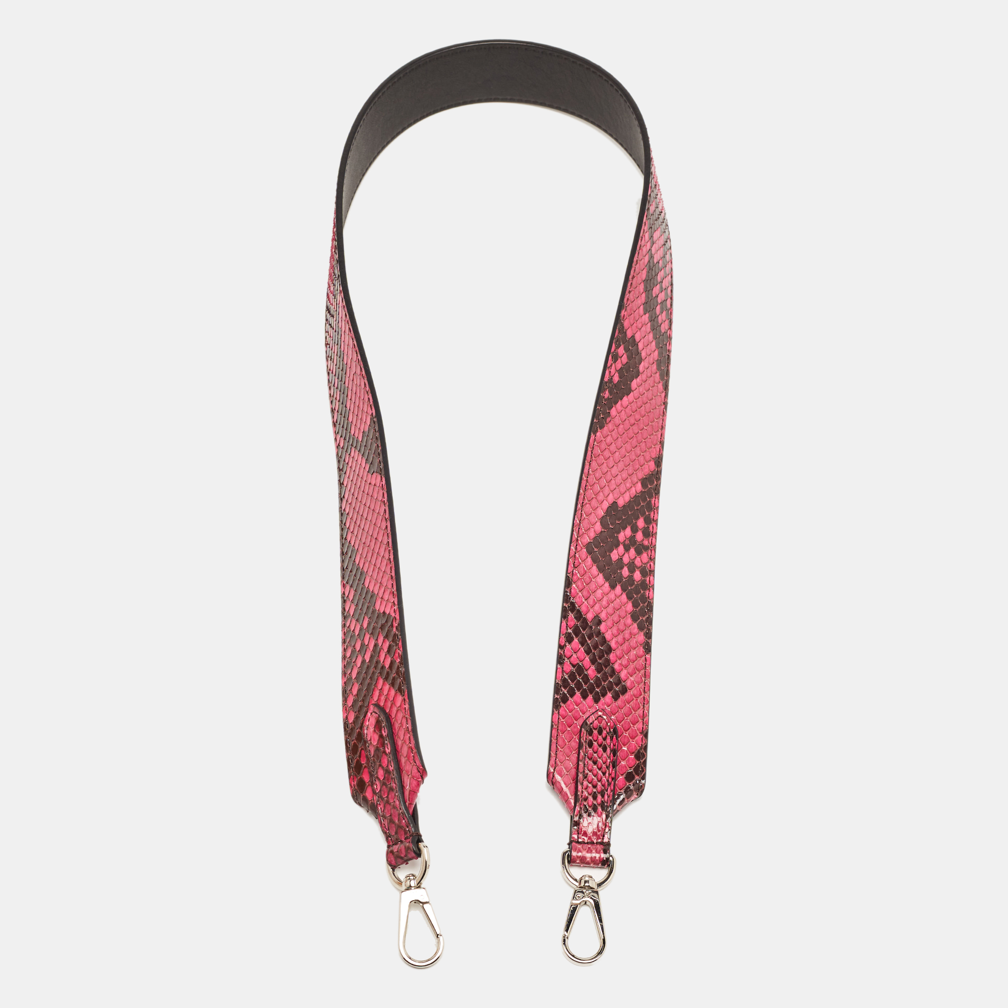 Louis vuitton pink python bandouli&egrave;re shoulder bag strap