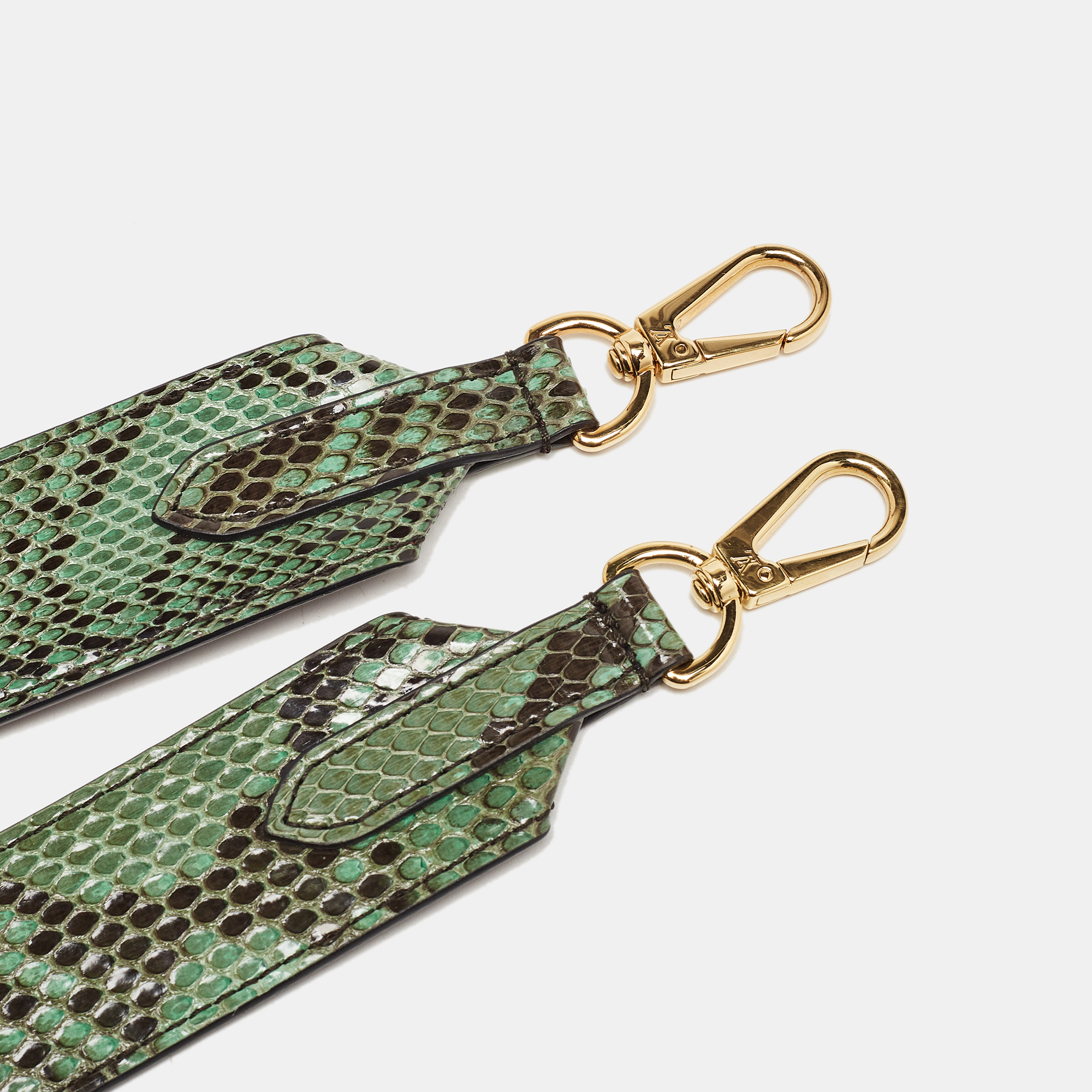 Louis Vuitton Green Python Bandoulière Shoulder Bag Strap